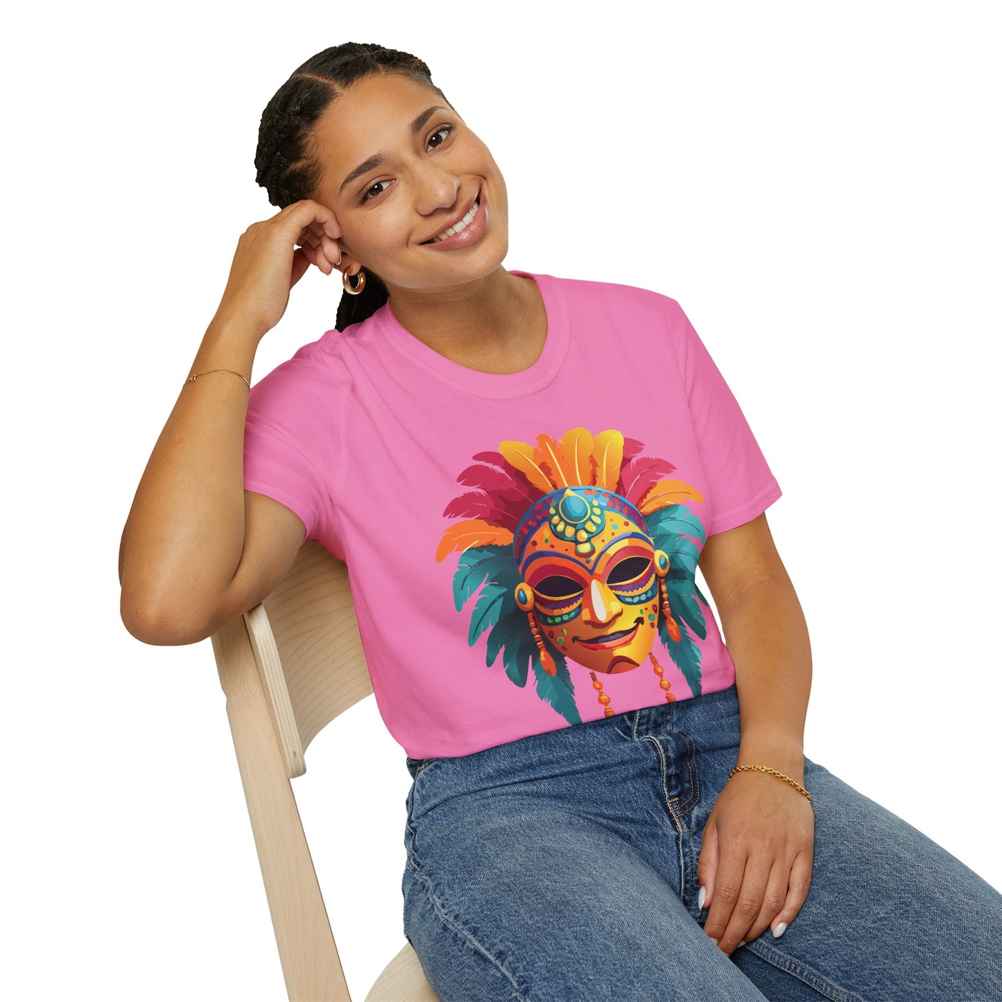 Mask Tee Shirt, Mask Shirt, Shirt with Mask, Masquerade Tees