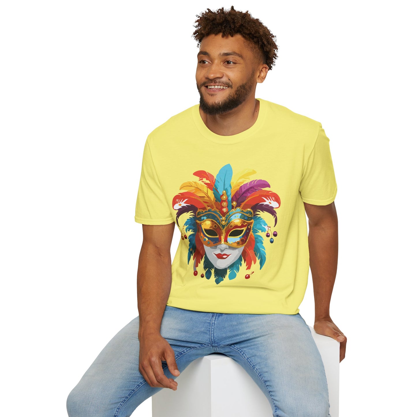 Mask Tee Shirt, Mask Shirt, Shirt with Mask, Masquerade Tees