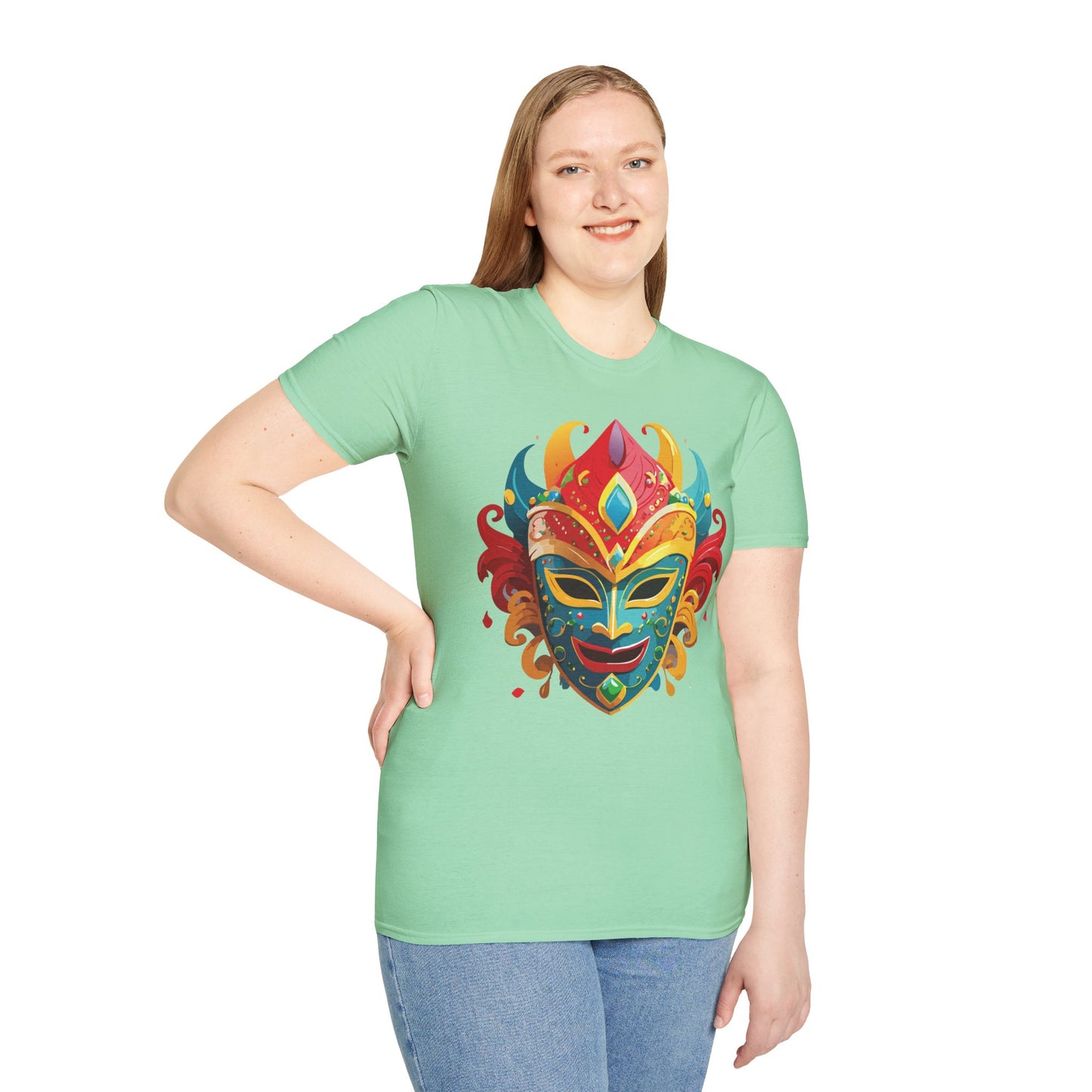 Mask Tee Shirt, Mask Shirt, Shirt with Mask, Masquerade Tees