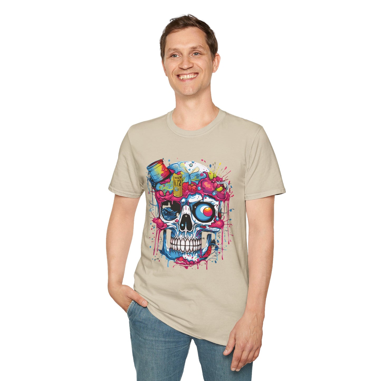 Skull Tee Shirt, Skeleton Shirt, Shirt with Skull, Shirt with Skeleton