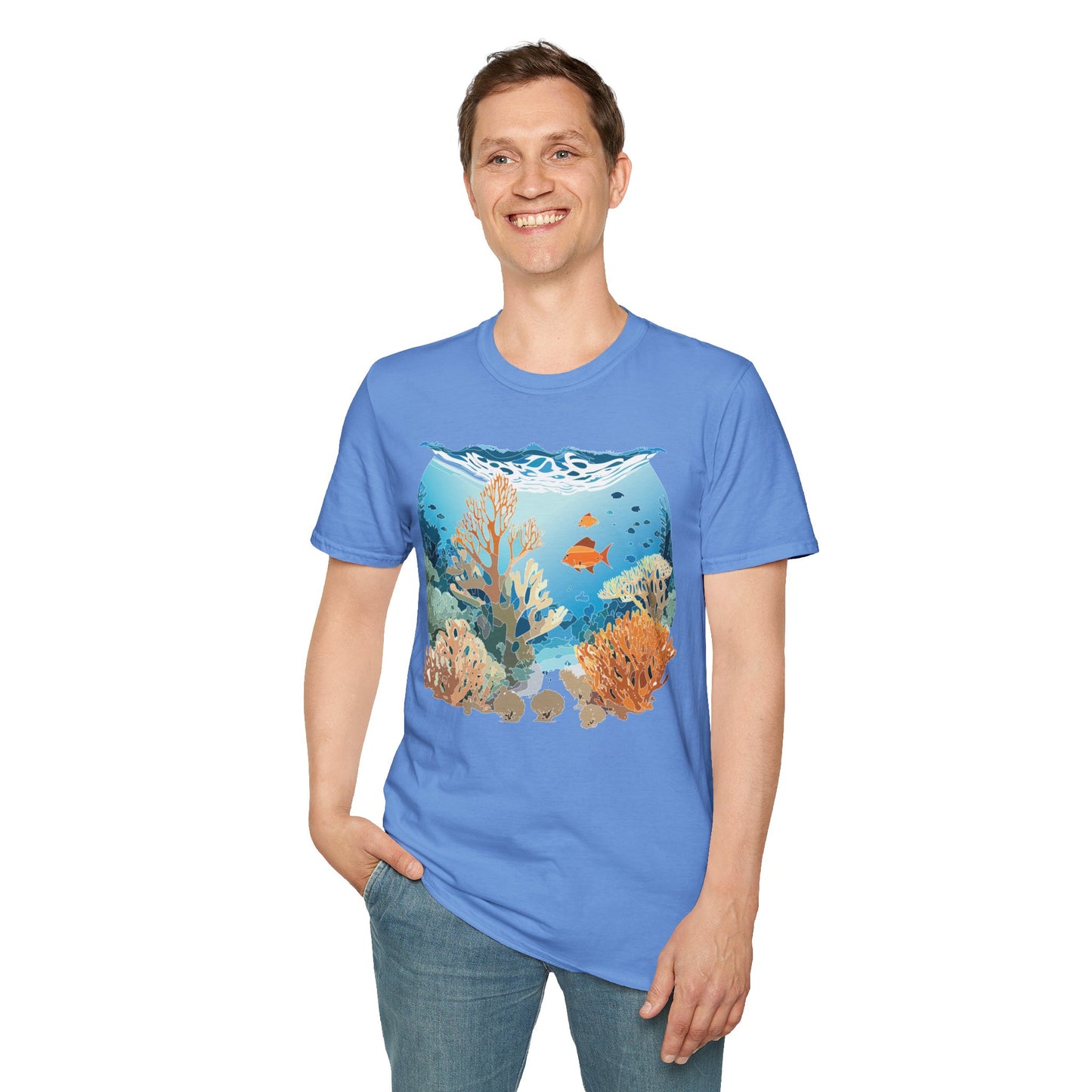 Ocean Tee Shirt, Ocean Shirt, Shirt with Ocean, U boat Tees, Shirt with U-Boat