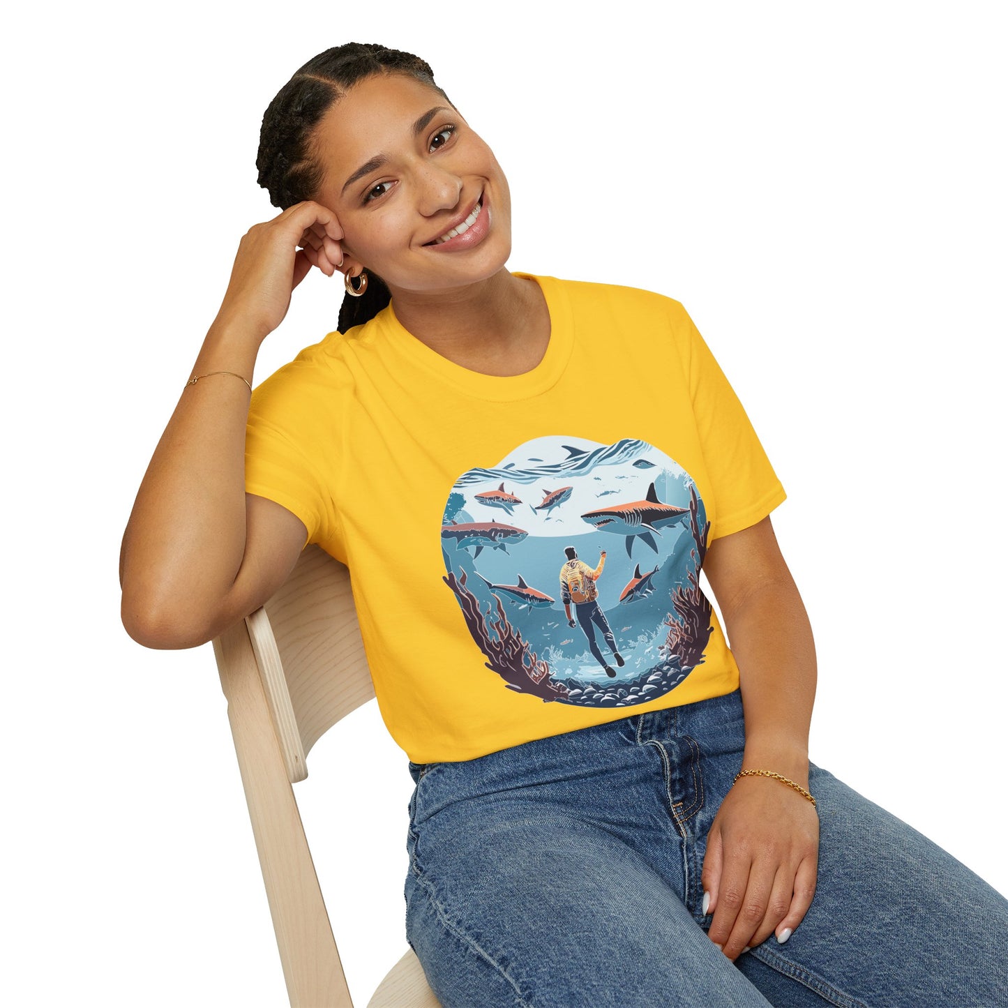 Ocean Tee Shirt, Ocean Shirt, Shirt with Ocean, U boat Tees, Shirt with U-Boat