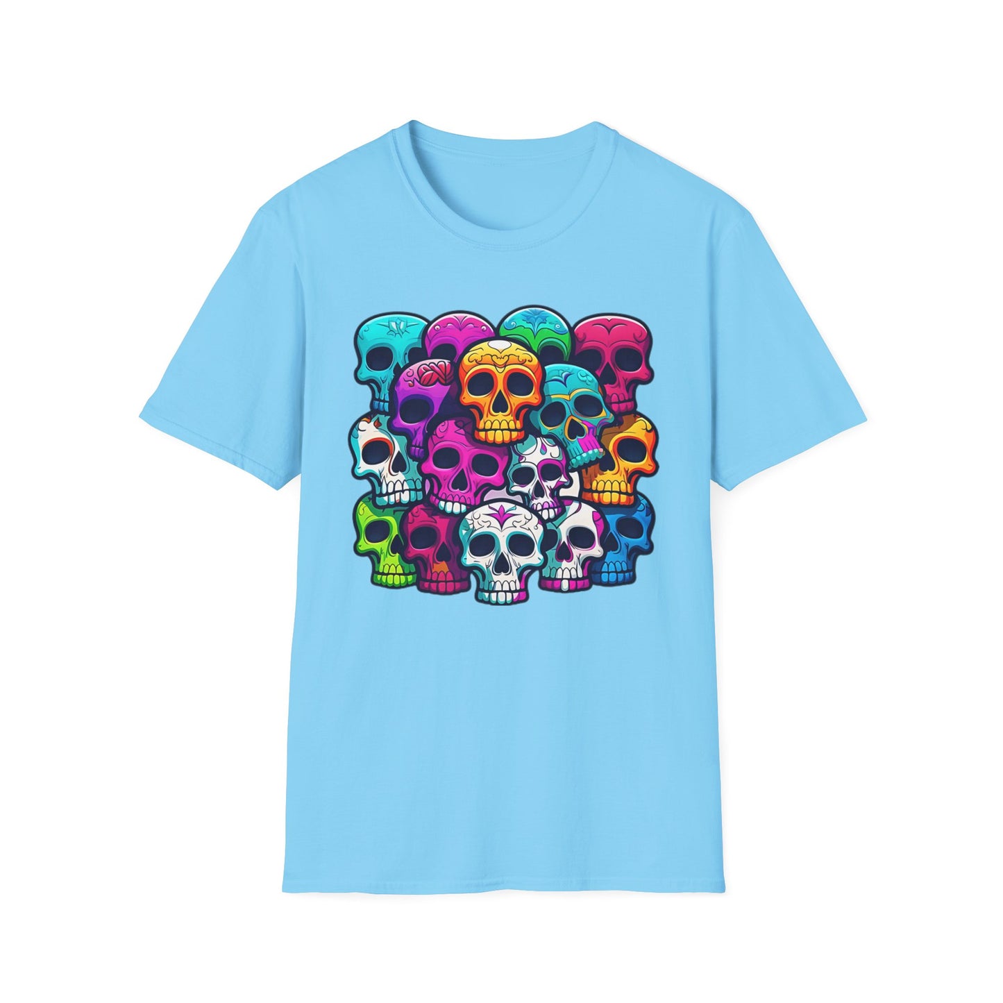 Skull Tee Shirt, Skeleton Shirt, Shirt with Skull, Shirt with Skeleton