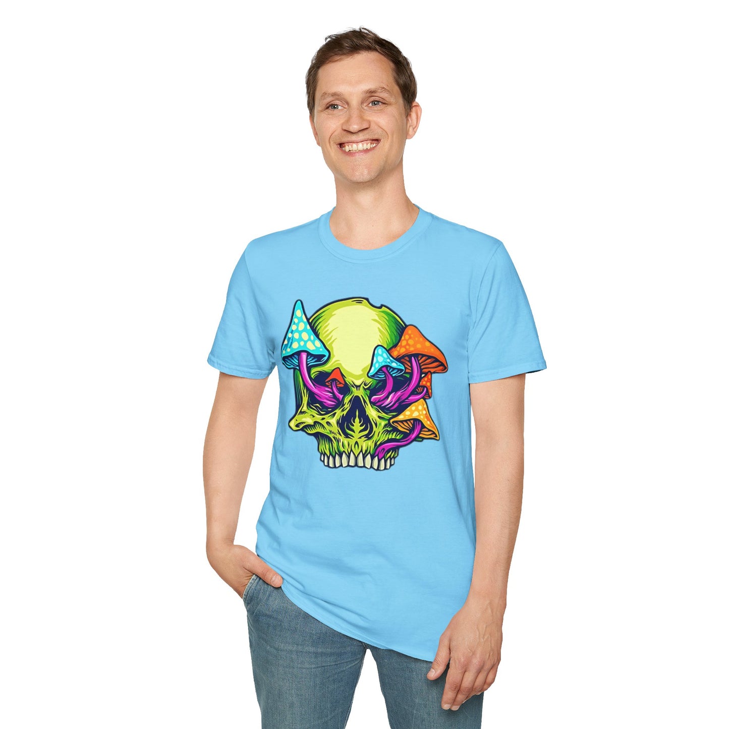 Skull Tee Shirt, Skeleton Shirt, Shirt with Skull, Shirt with Skeleton