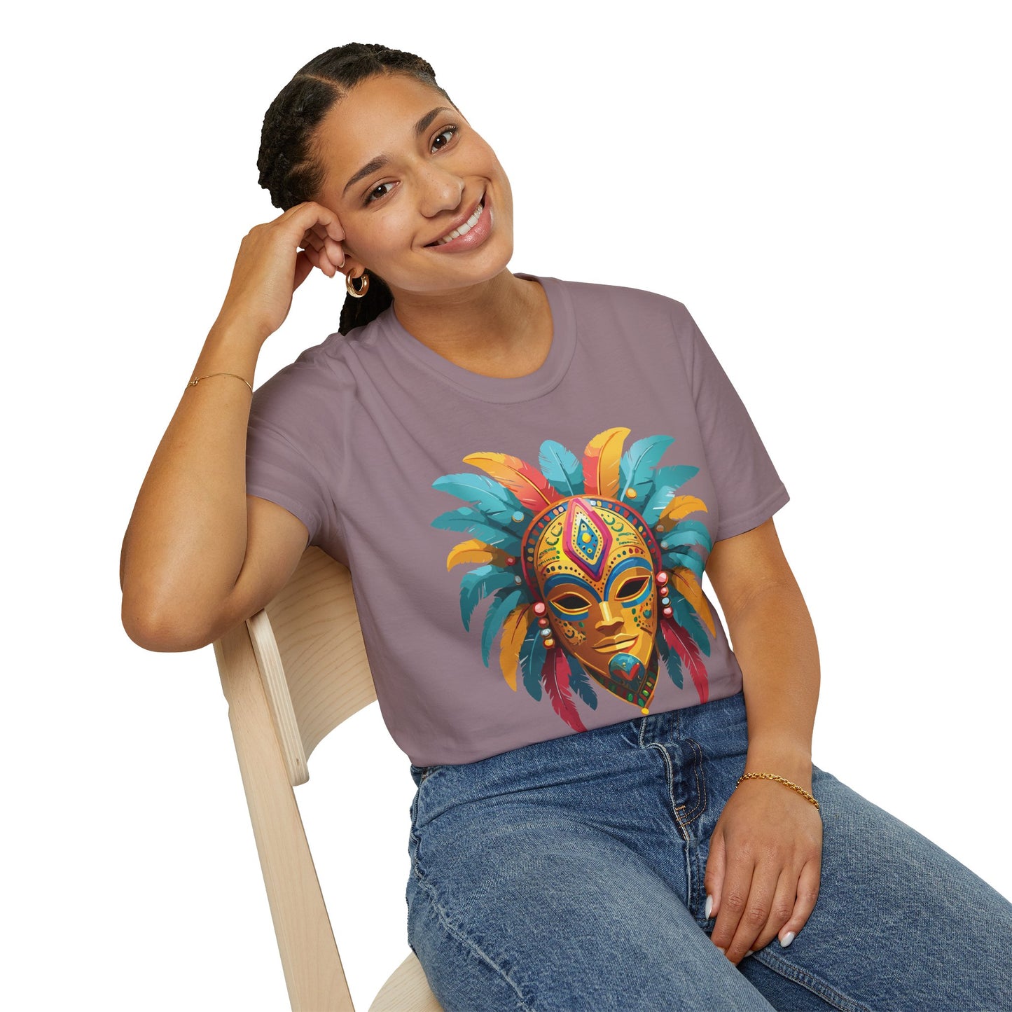 Mask Tee Shirt, Mask Shirt, Shirt with Mask, Masquerade Tees