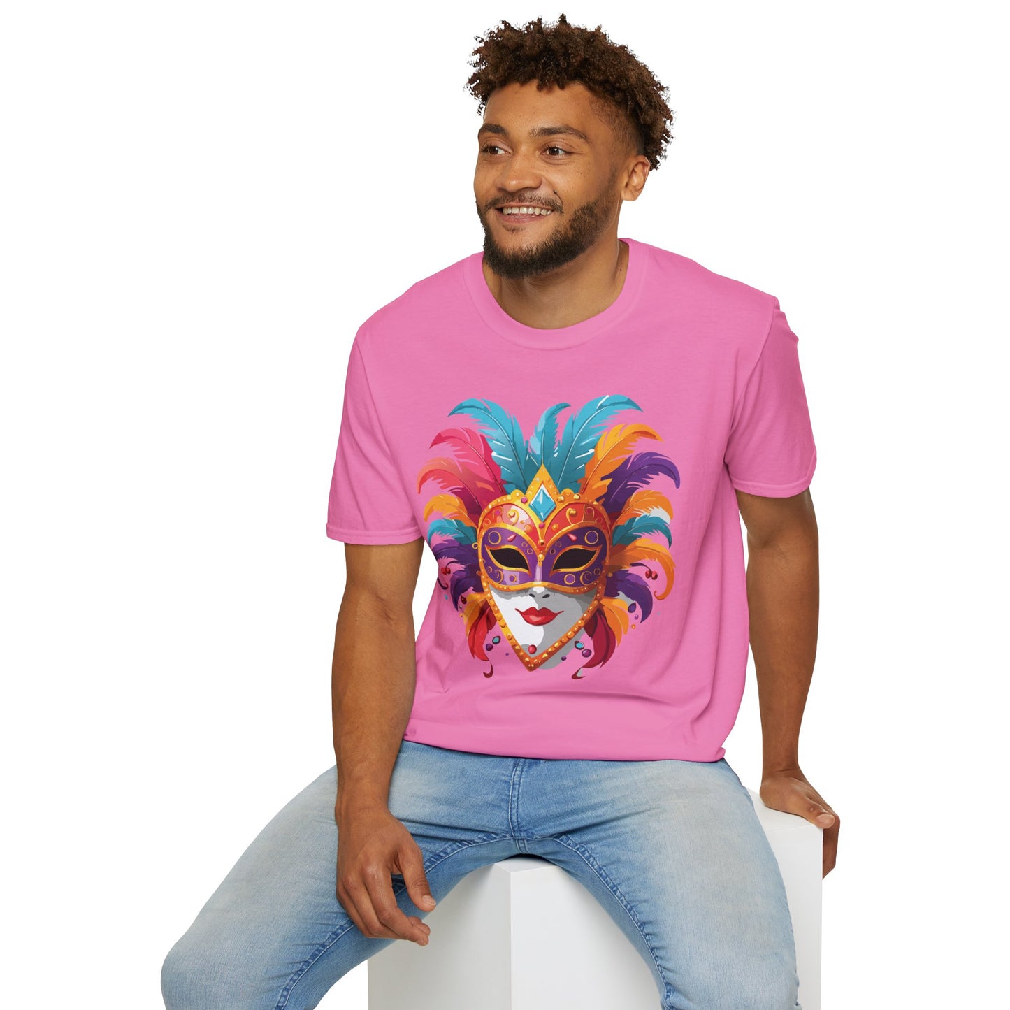 Mask Tee Shirt, Mask Shirt, Shirt with Mask, Masquerade Tees