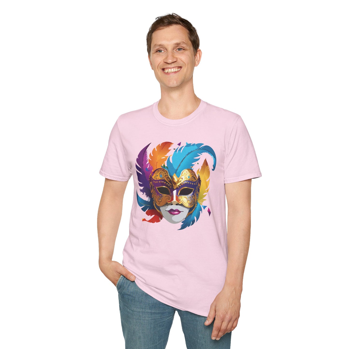 Mask Tee Shirt, Mask Shirt, Shirt with Mask, Masquerade Tees