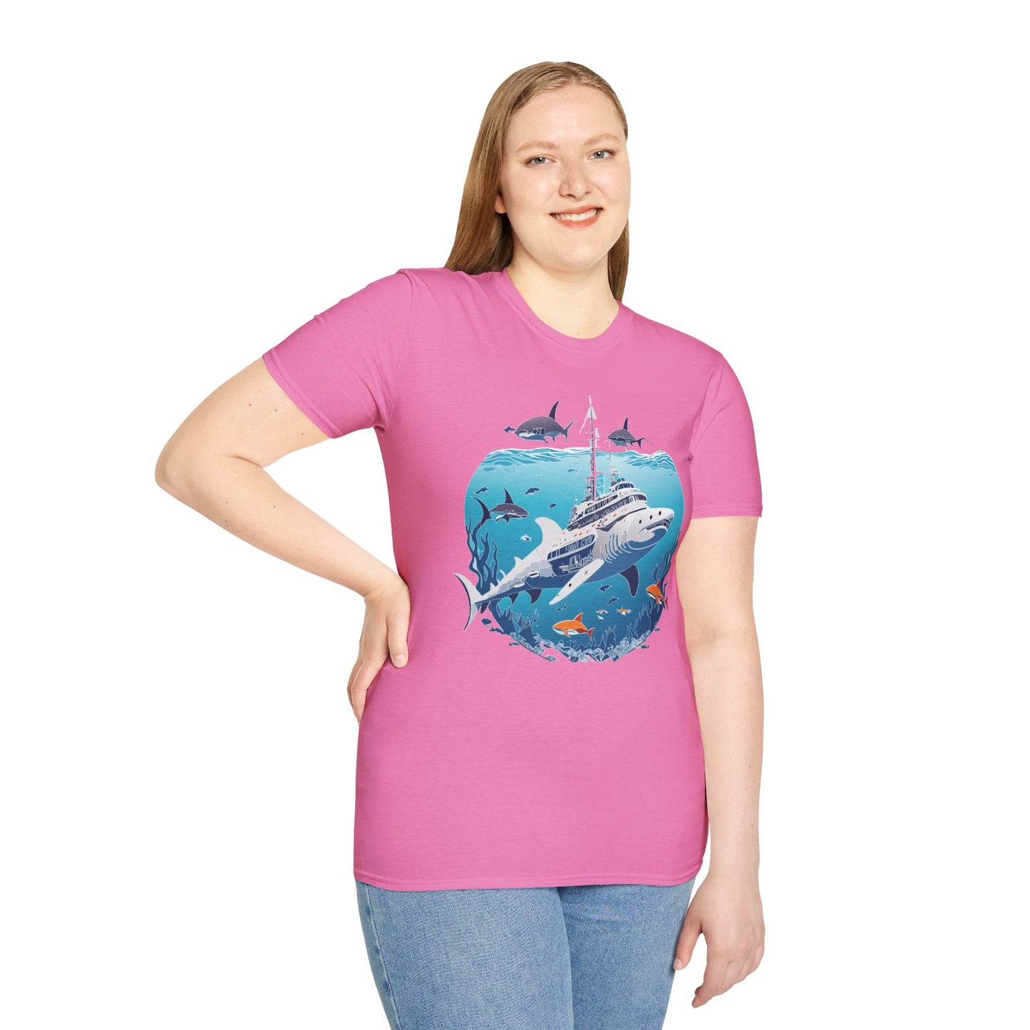 Ocean Tee Shirt, Ocean Shirt, Shirt with Ocean, U boat Tees, Shirt with U-Boat
