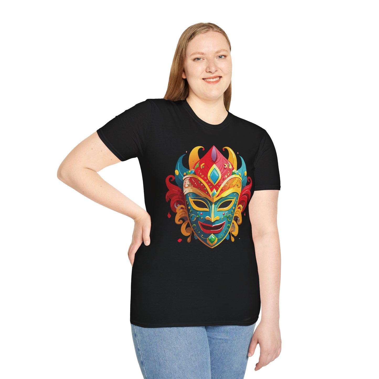 Mask Tee Shirt, Mask Shirt, Shirt with Mask, Masquerade Tees