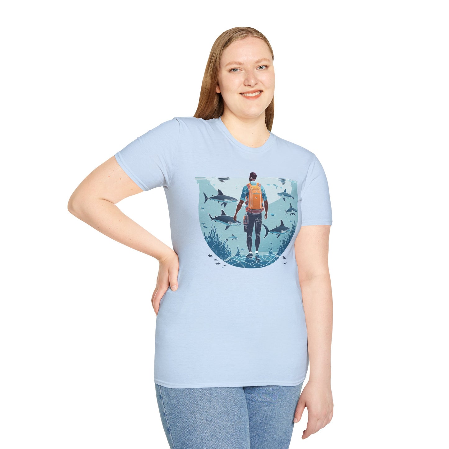 Ocean Tee Shirt, Ocean Shirt, Shirt with Ocean, U boat Tees, Shirt with U-Boat