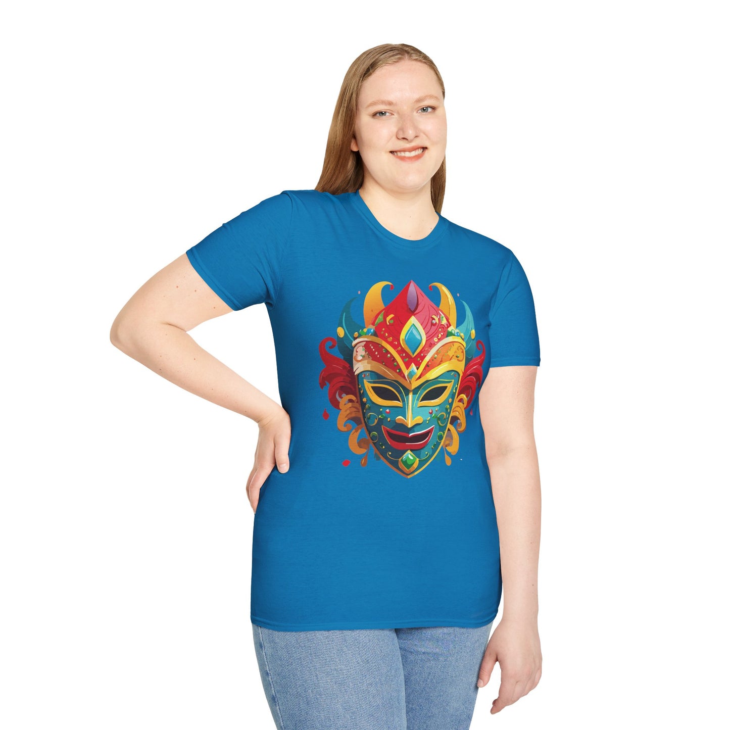 Mask Tee Shirt, Mask Shirt, Shirt with Mask, Masquerade Tees