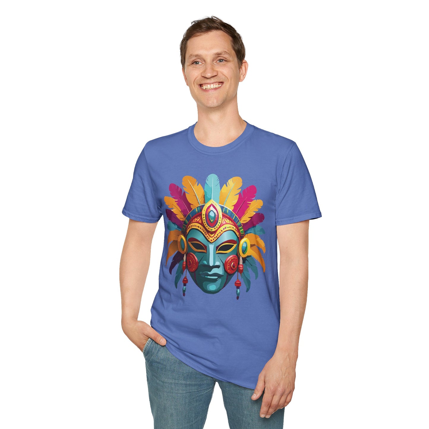 Mask Tee Shirt, Mask Shirt, Shirt with Mask, Masquerade Tees