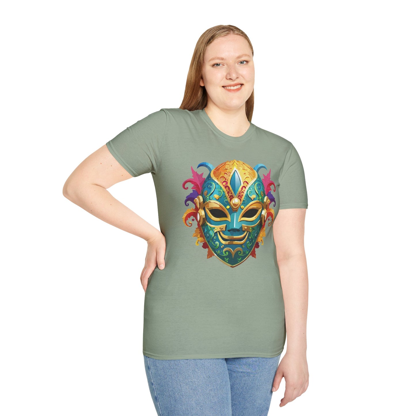 Mask Tee Shirt, Mask Shirt, Shirt with Mask, Masquerade Tees