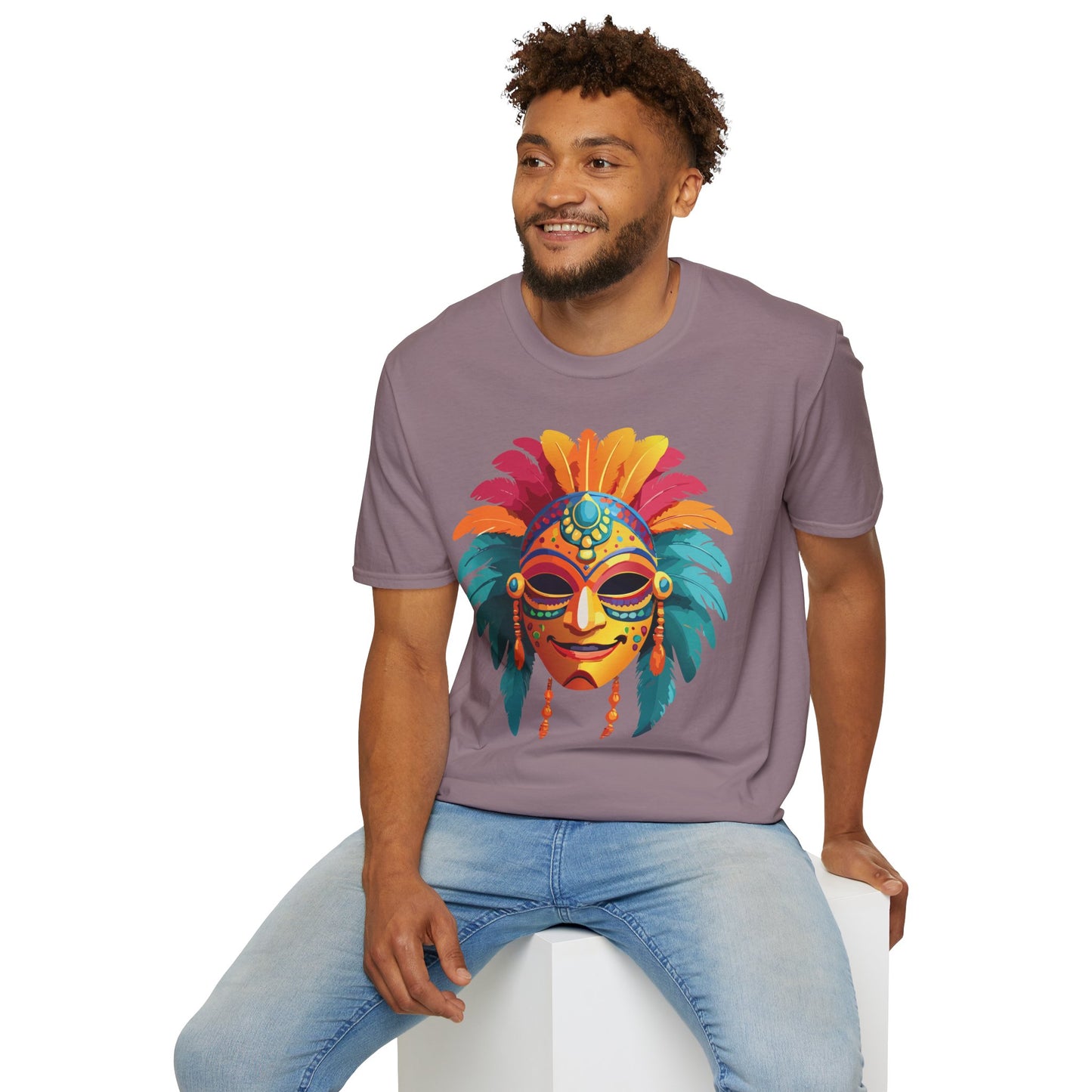 Mask Tee Shirt, Mask Shirt, Shirt with Mask, Masquerade Tees