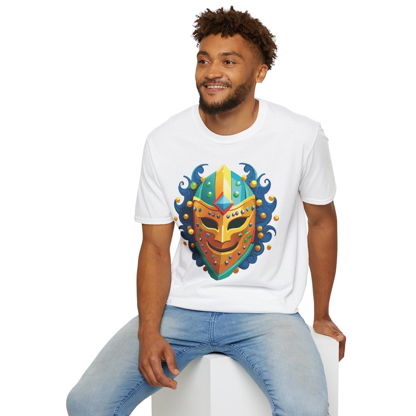 Mask Tee Shirt, Mask Shirt, Shirt with Mask, Masquerade Tees