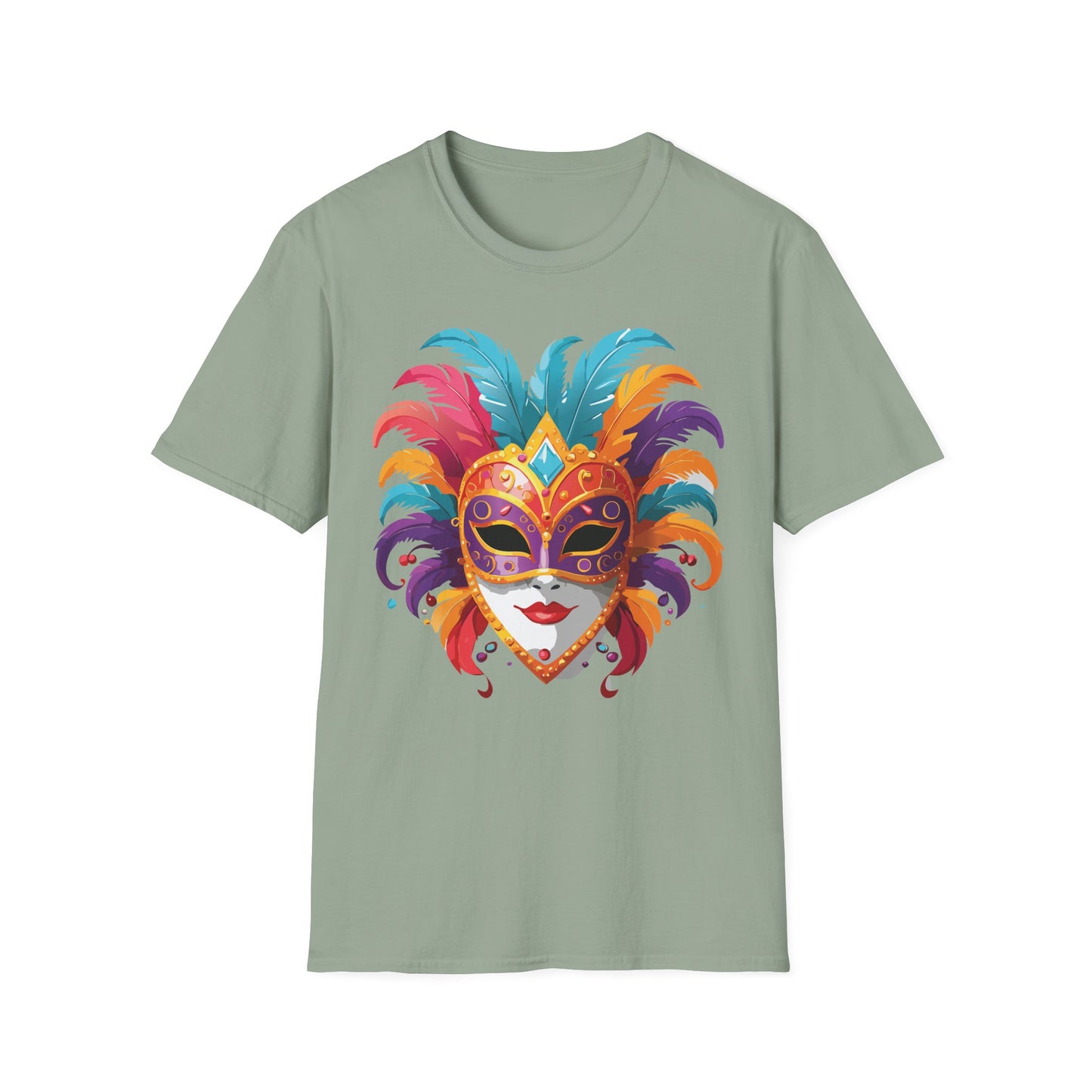 Mask Tee Shirt, Mask Shirt, Shirt with Mask, Masquerade Tees