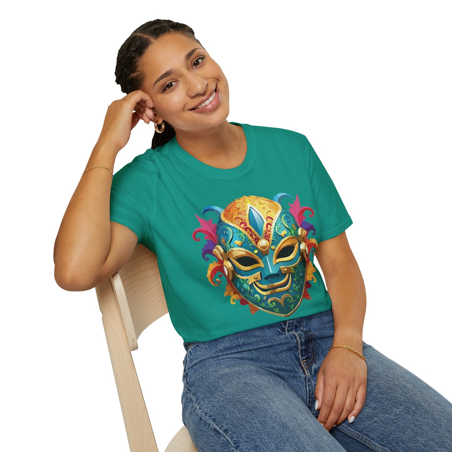 Mask Tee Shirt, Mask Shirt, Shirt with Mask, Masquerade Tees