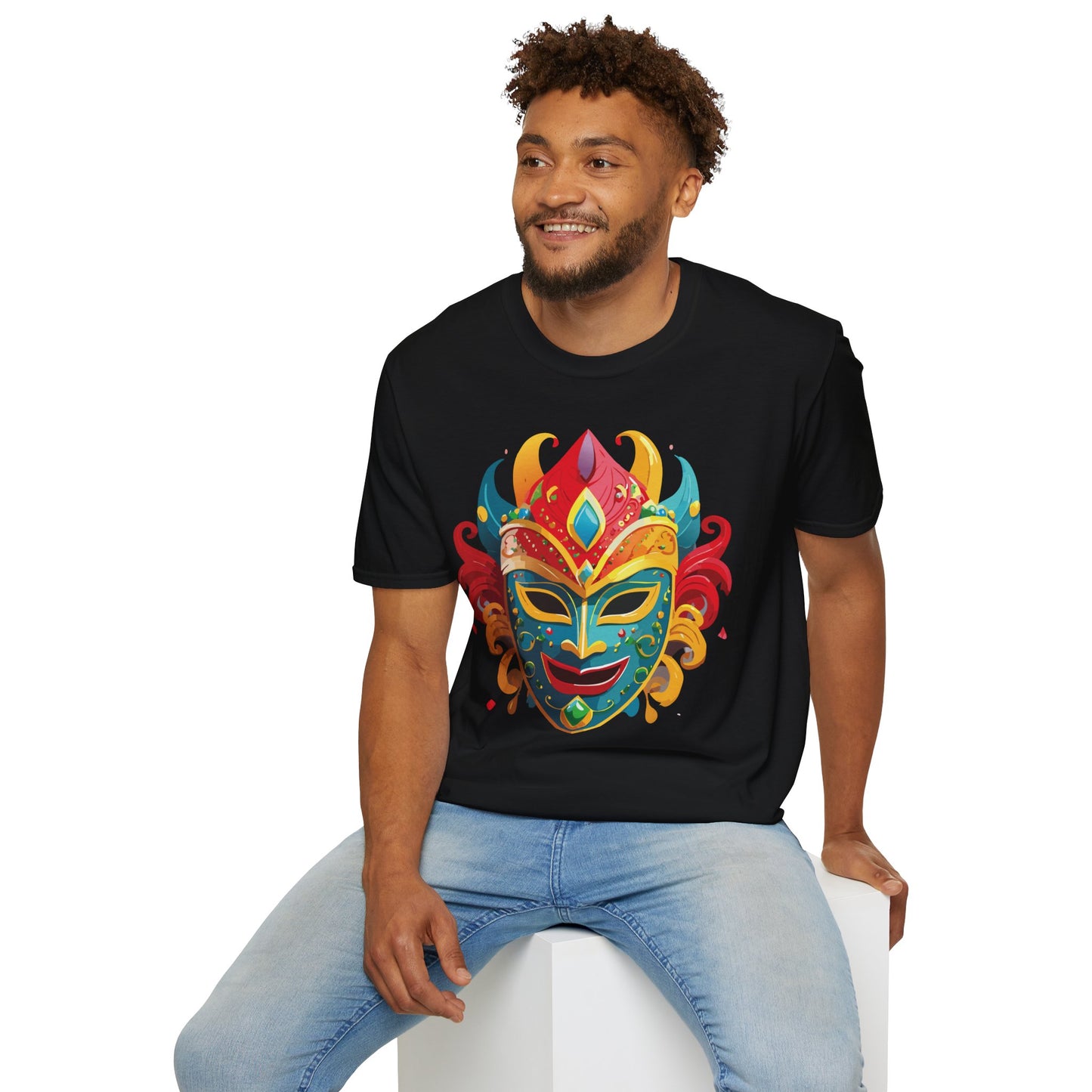 Mask Tee Shirt, Mask Shirt, Shirt with Mask, Masquerade Tees