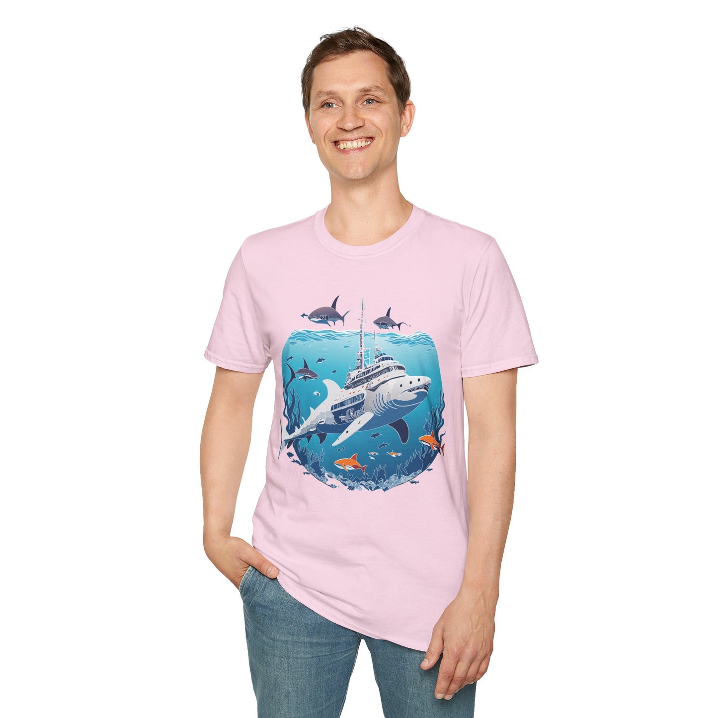 Ocean Tee Shirt, Ocean Shirt, Shirt with Ocean, U boat Tees, Shirt with U-Boat