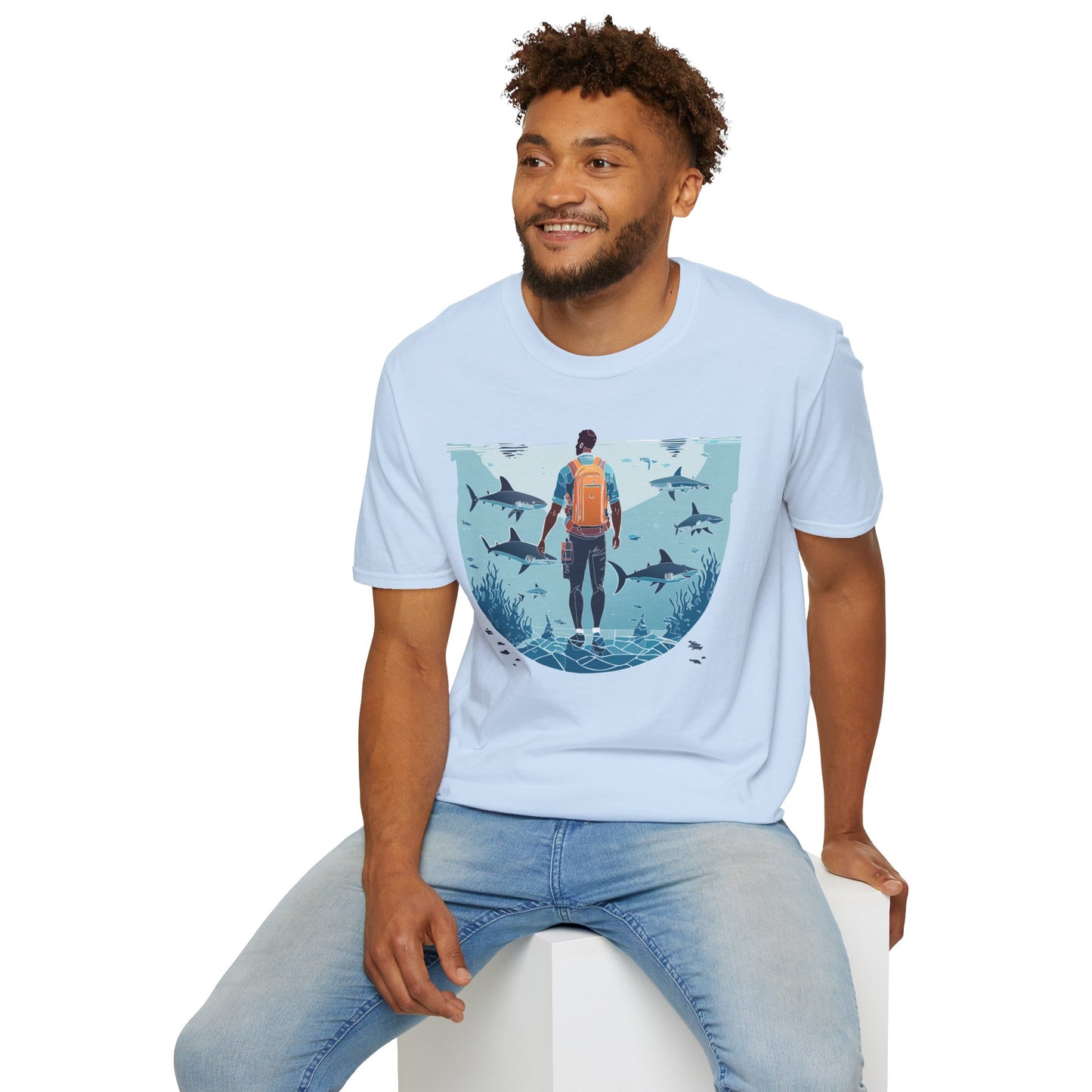 Ocean Tee Shirt, Ocean Shirt, Shirt with Ocean, U boat Tees, Shirt with U-Boat