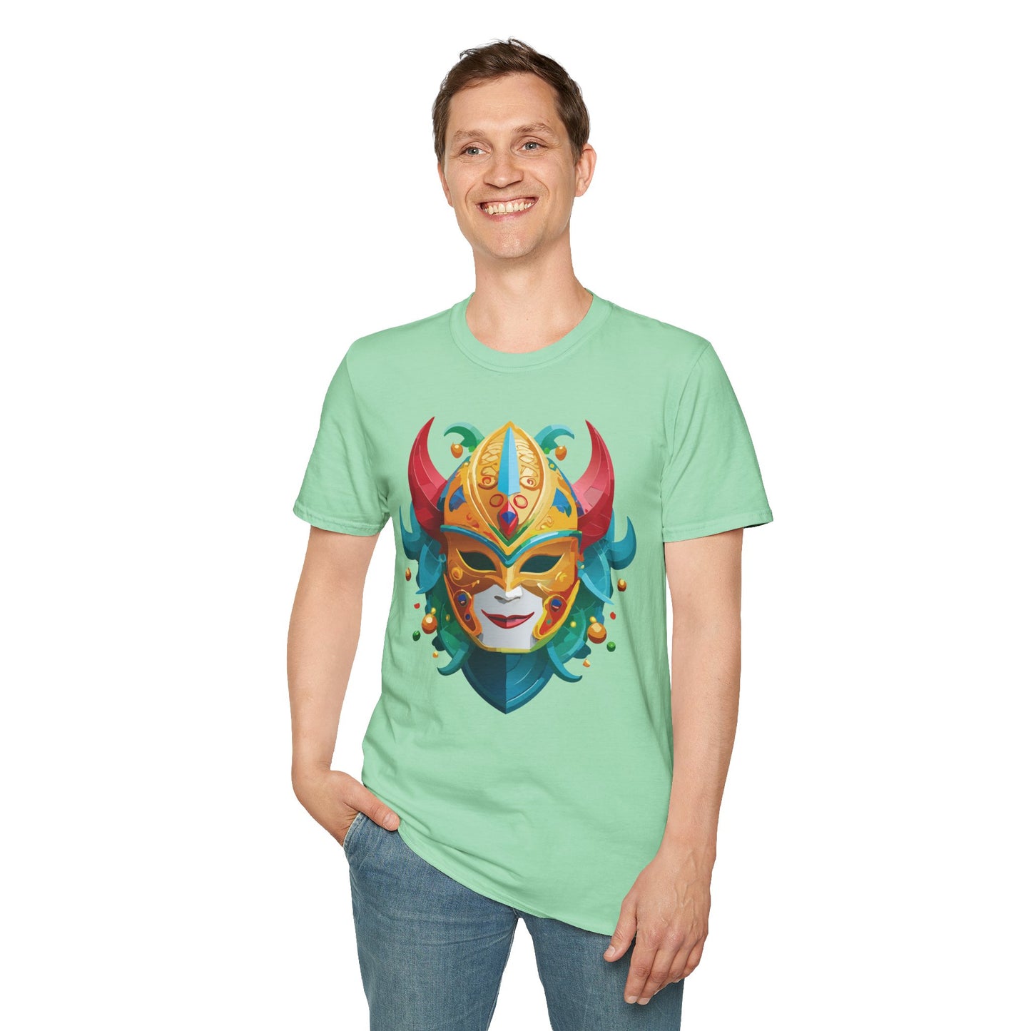 Mask Tee Shirt, Mask Shirt, Shirt with Mask, Masquerade Tees