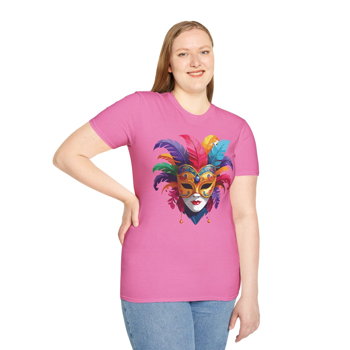 Mask Tee Shirt, Mask Shirt, Shirt with Mask, Masquerade Tees