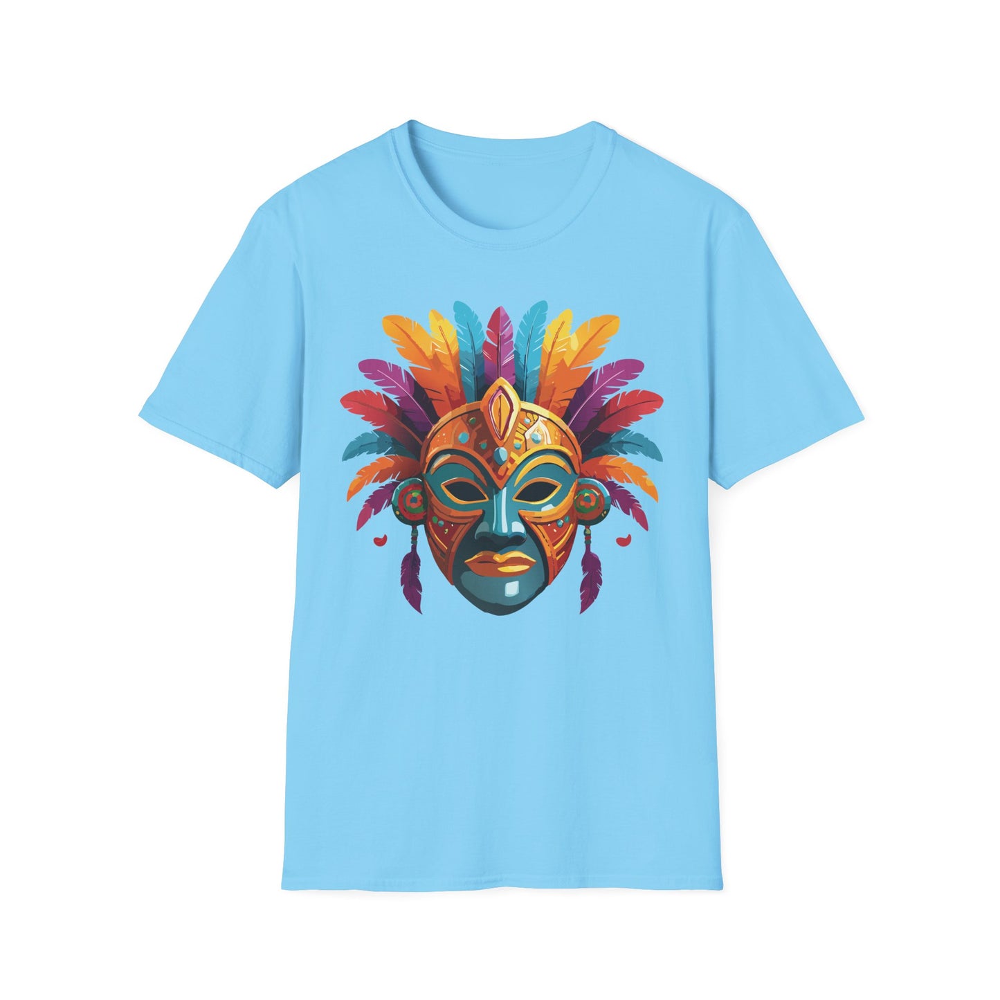 Mask Tee Shirt, Mask Shirt, Shirt with Mask, Masquerade Tees