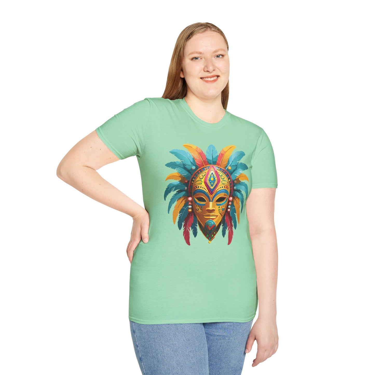 Mask Tee Shirt, Mask Shirt, Shirt with Mask, Masquerade Tees