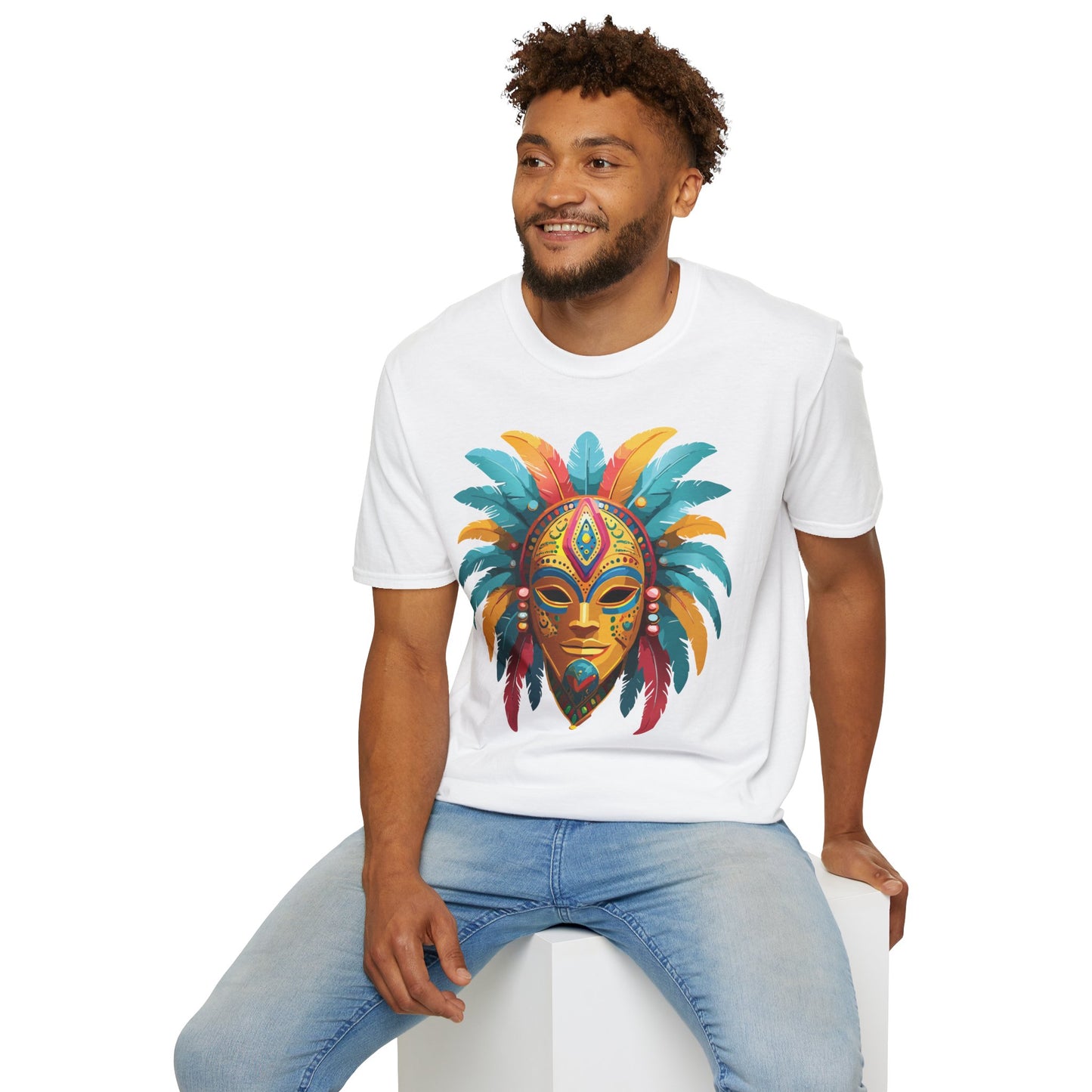 Mask Tee Shirt, Mask Shirt, Shirt with Mask, Masquerade Tees