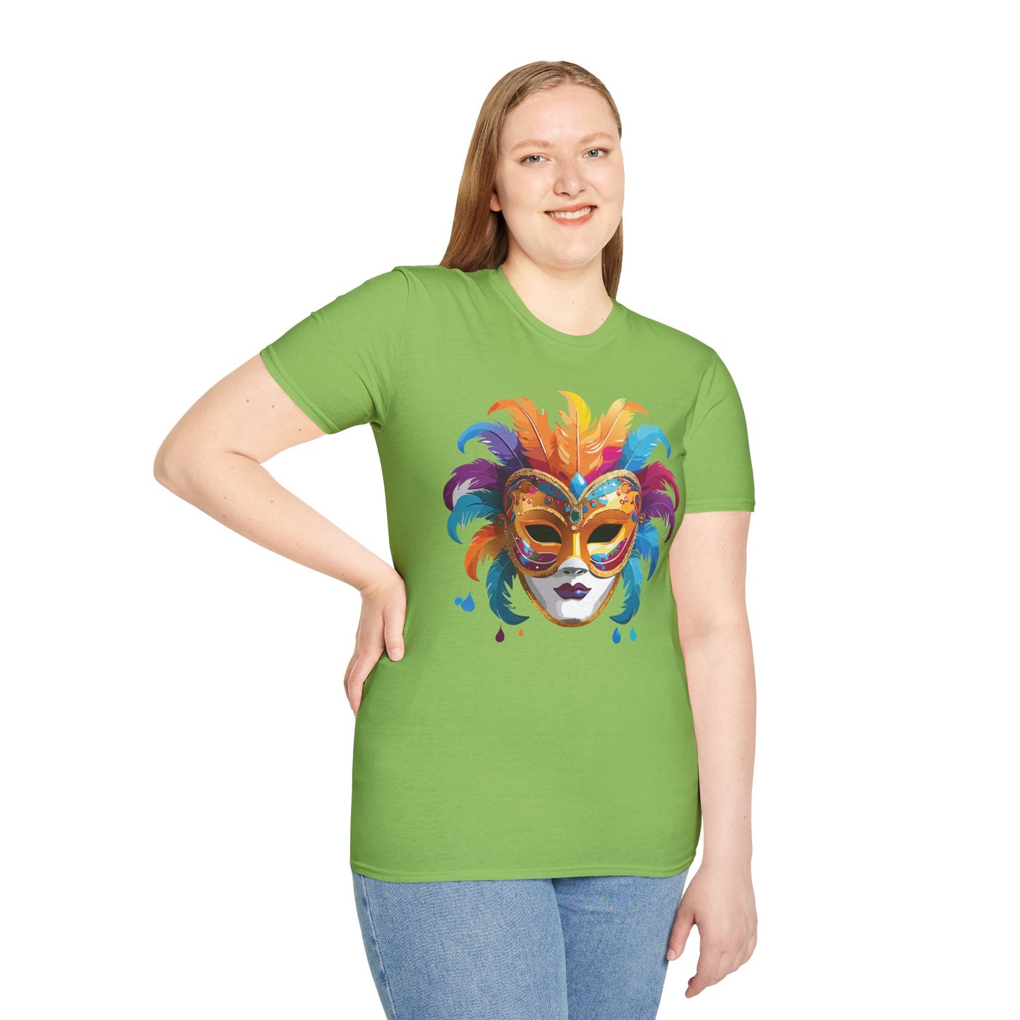 Mask Tee Shirt, Mask Shirt, Shirt with Mask, Masquerade Tees