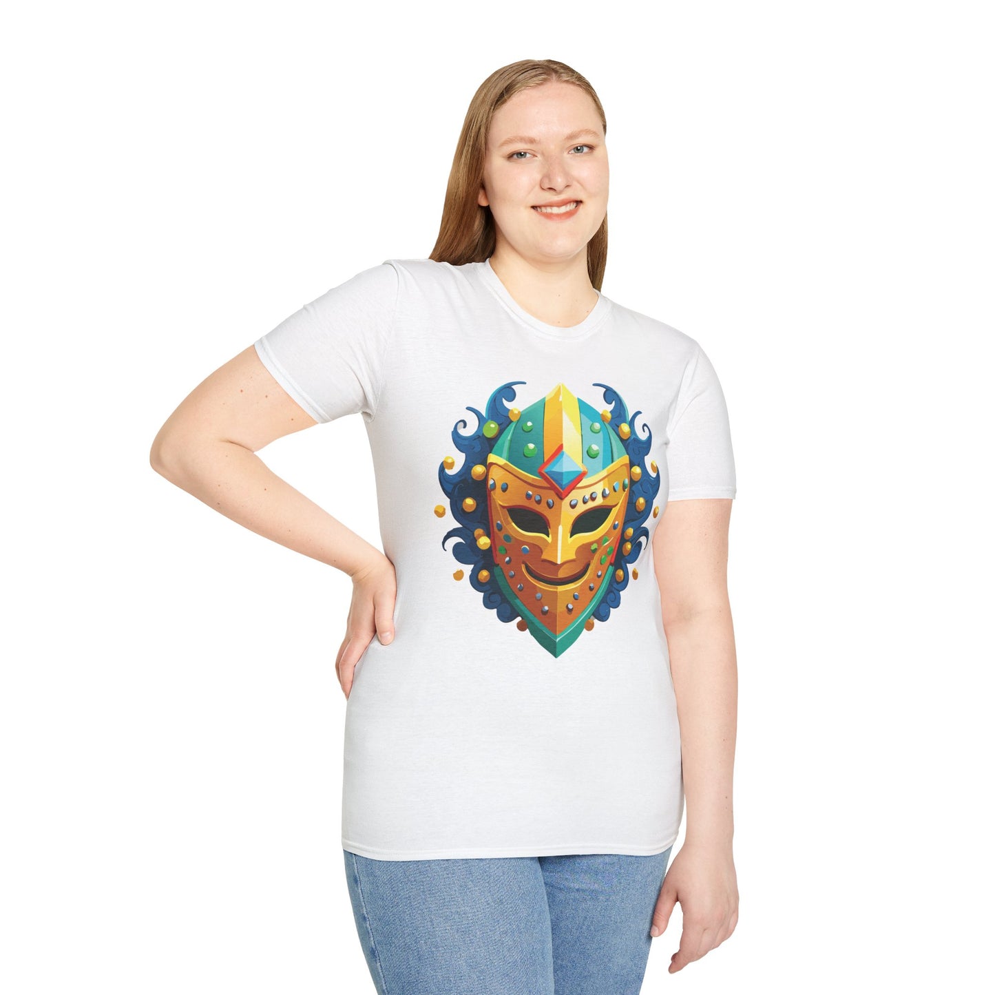 Mask Tee Shirt, Mask Shirt, Shirt with Mask, Masquerade Tees