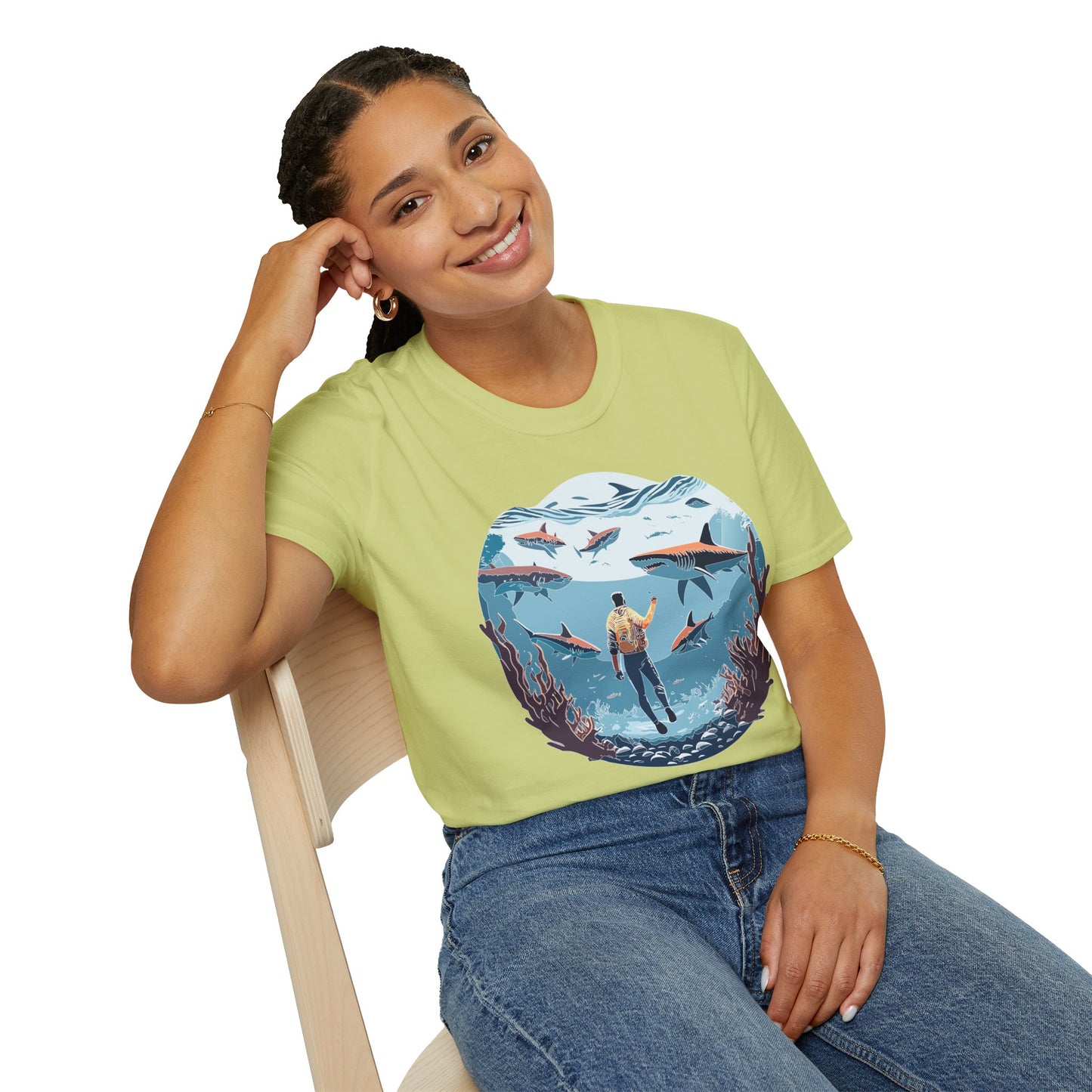 Ocean Tee Shirt, Ocean Shirt, Shirt with Ocean, U boat Tees, Shirt with U-Boat