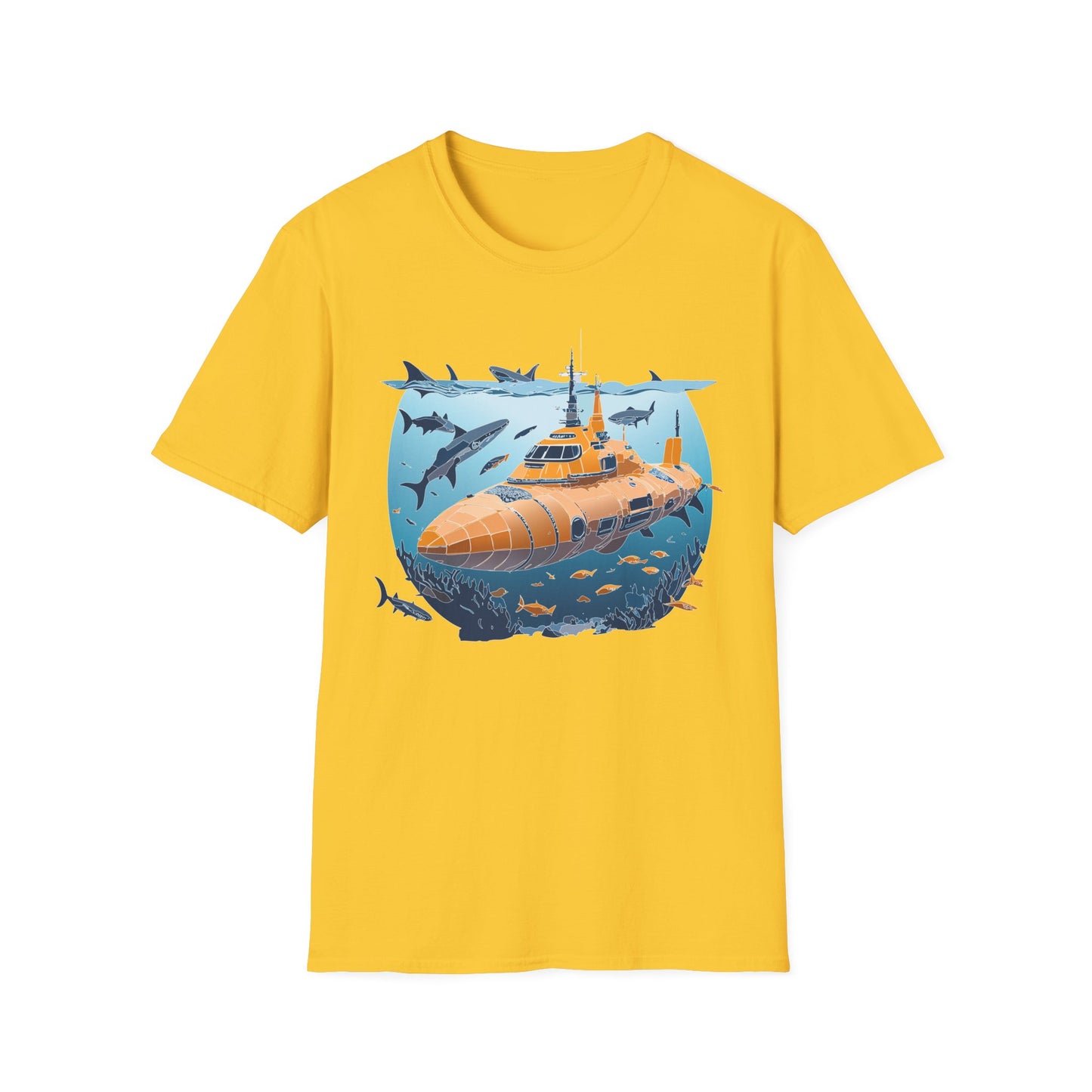 Ocean Tee Shirt, Ocean Shirt, Shirt with Ocean, U boat Tees, Shirt with U-Boat