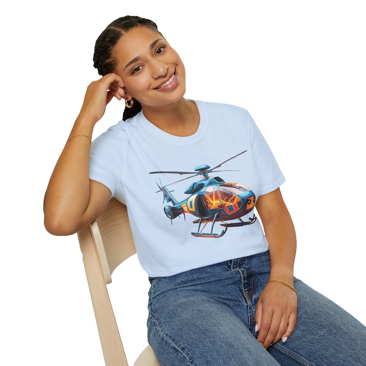 Chopper Shirt, Helicopter Shirt, Shirt with Helicopter, T Shirt with Chopper