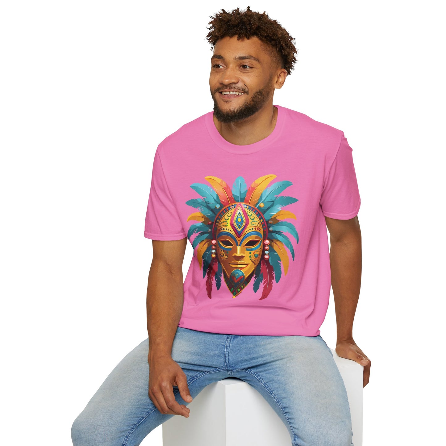 Mask Tee Shirt, Mask Shirt, Shirt with Mask, Masquerade Tees