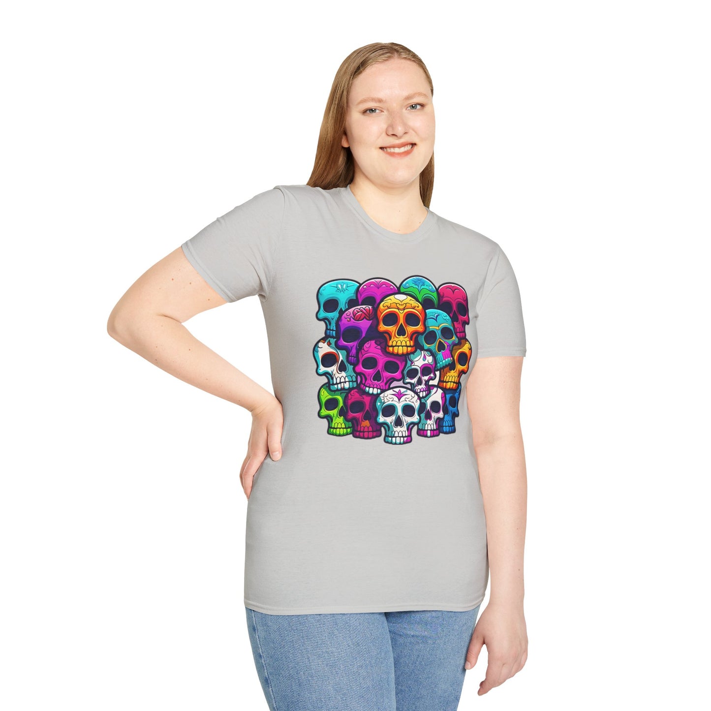Skull Tee Shirt, Skeleton Shirt, Shirt with Skull, Shirt with Skeleton