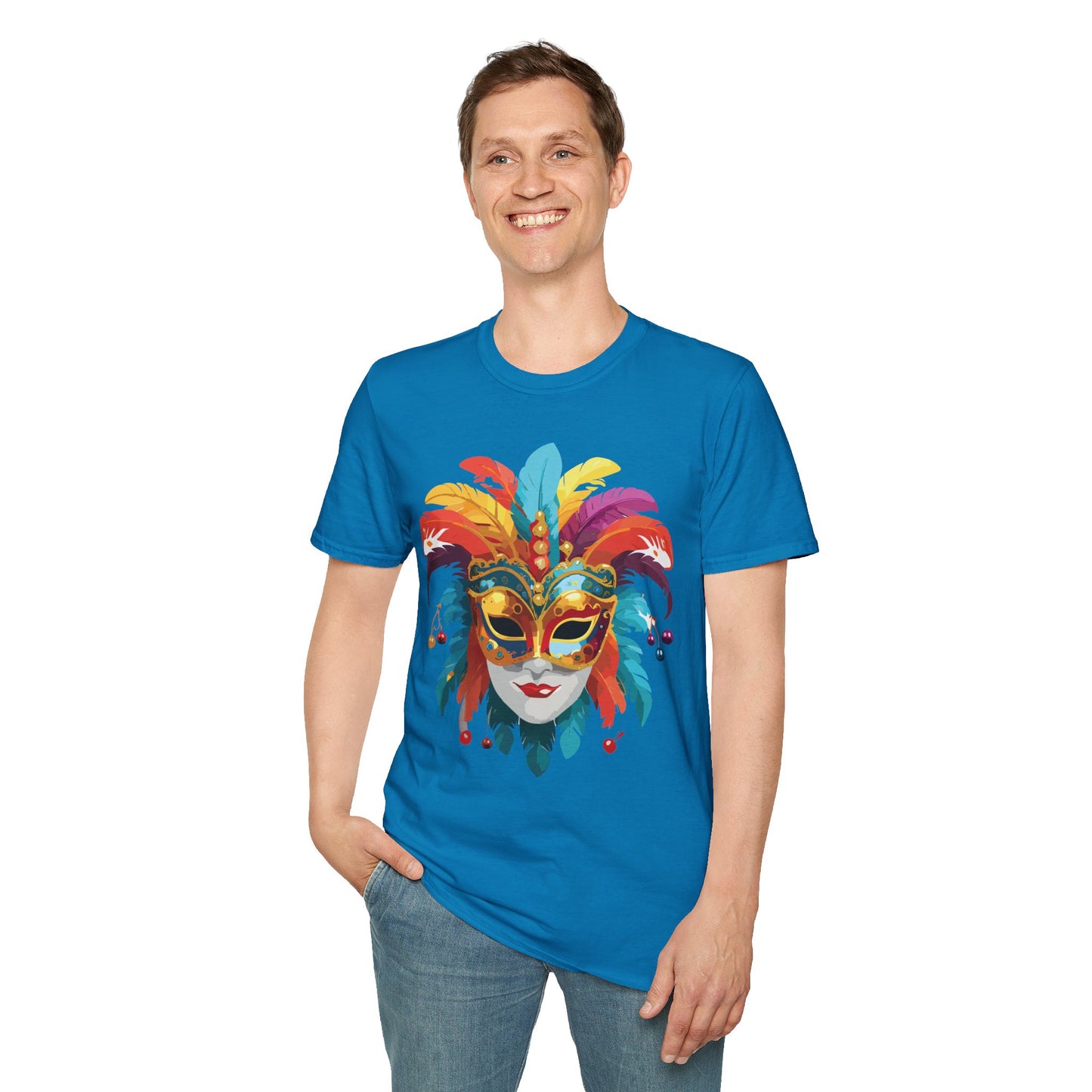 Mask Tee Shirt, Mask Shirt, Shirt with Mask, Masquerade Tees