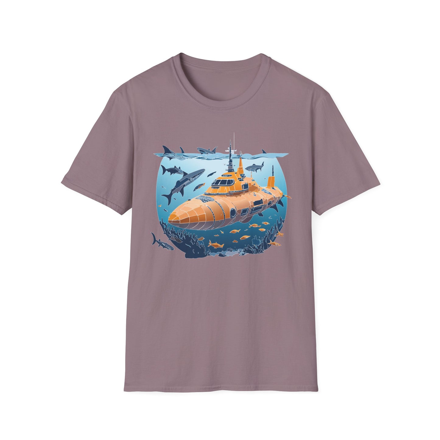 Ocean Tee Shirt, Ocean Shirt, Shirt with Ocean, U boat Tees, Shirt with U-Boat