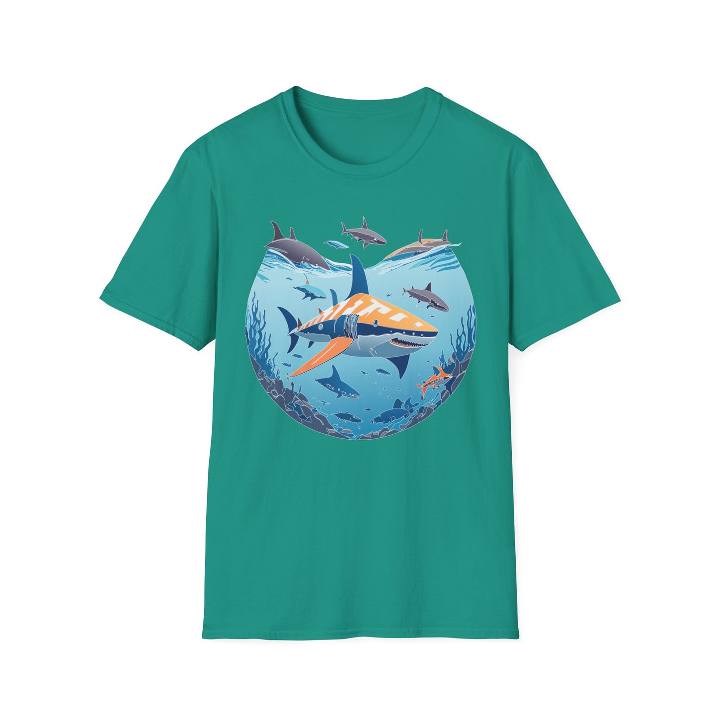 Ocean Tee Shirt, Ocean Shirt, Shirt with Ocean, U boat Tees, Shirt with U-Boat