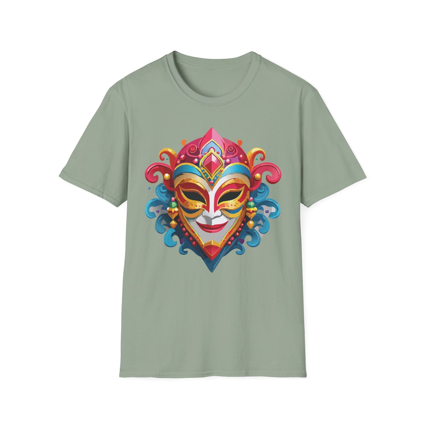 Mask Tee Shirt, Mask Shirt, Shirt with Mask, Masquerade Tees