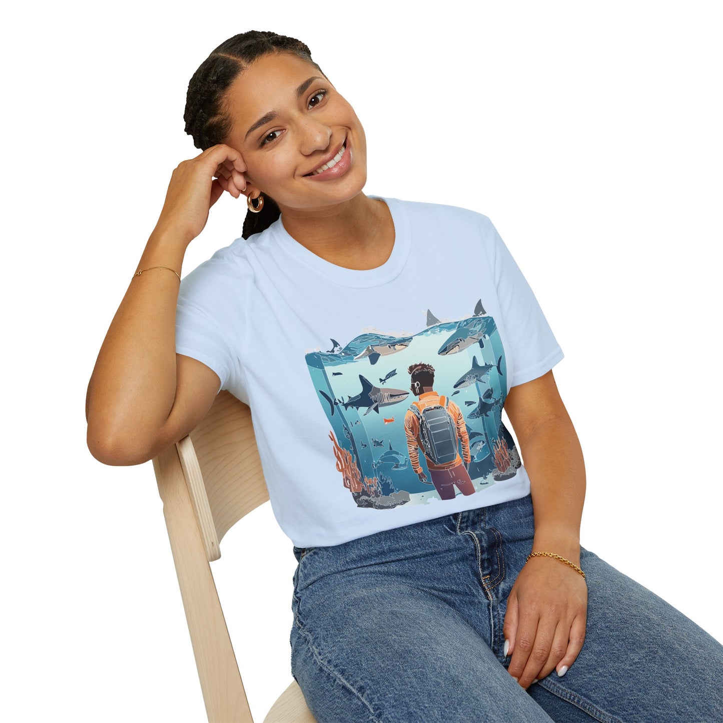 Ocean Tee Shirt, Ocean Shirt, Shirt with Ocean, U boat Tees, Shirt with U-Boat