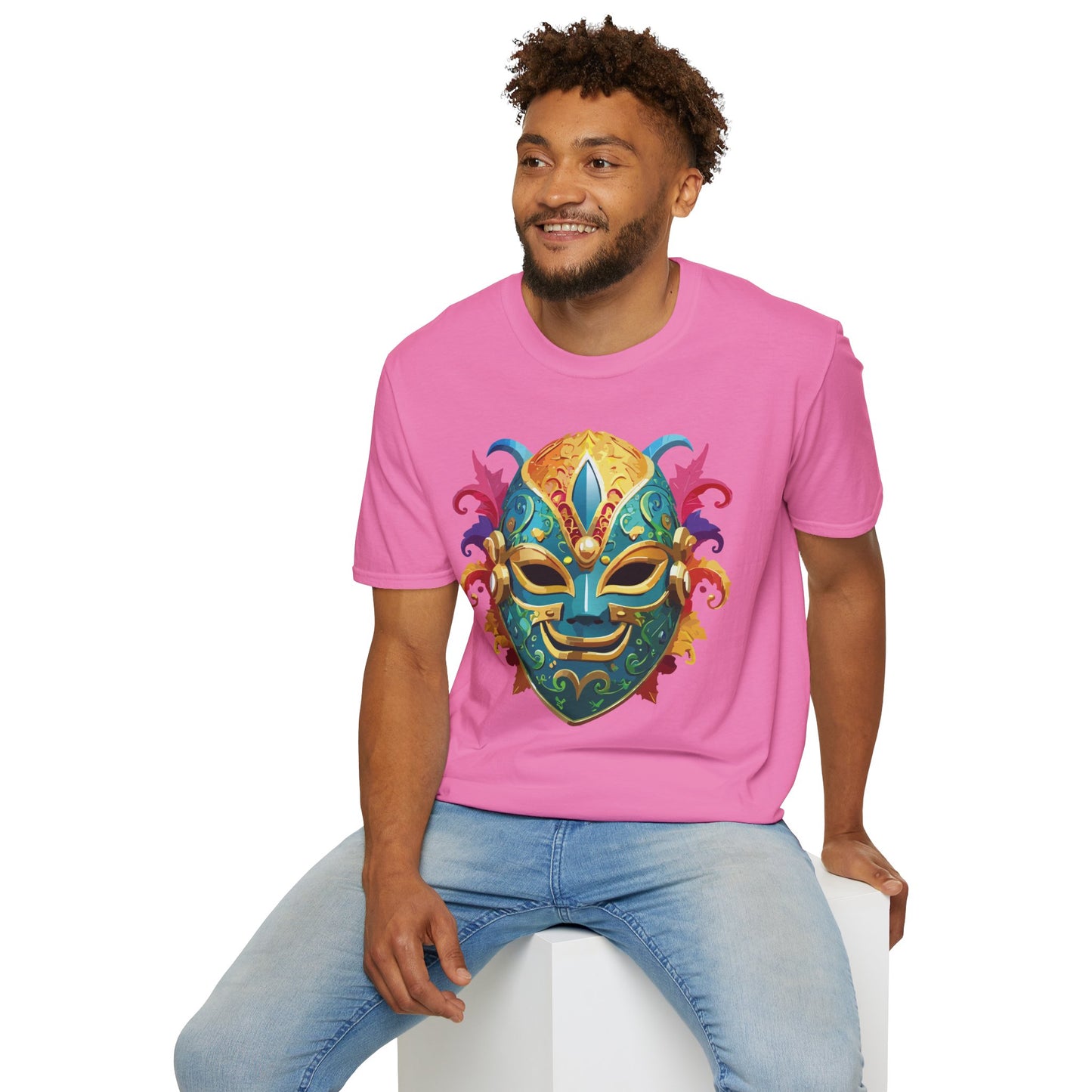 Mask Tee Shirt, Mask Shirt, Shirt with Mask, Masquerade Tees