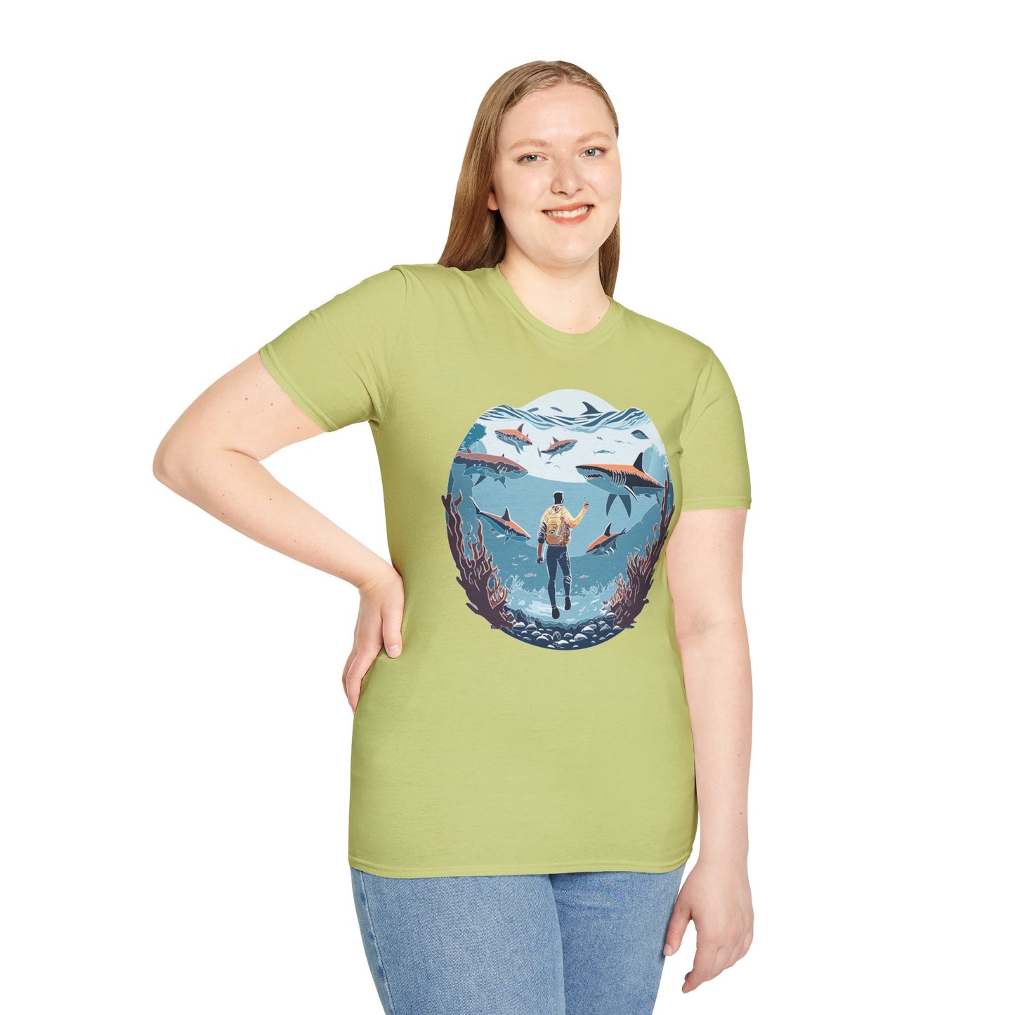 Ocean Tee Shirt, Ocean Shirt, Shirt with Ocean, U boat Tees, Shirt with U-Boat