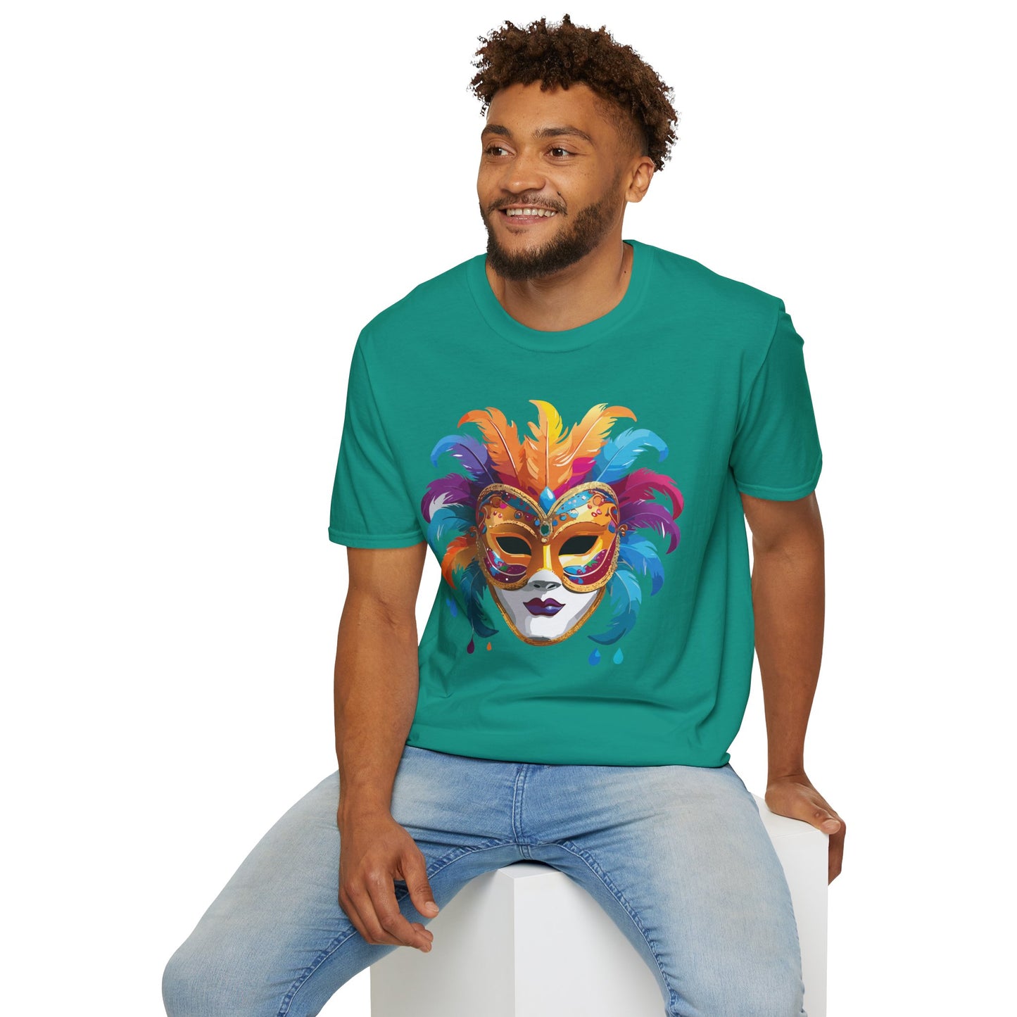 Mask Tee Shirt, Mask Shirt, Shirt with Mask, Masquerade Tees