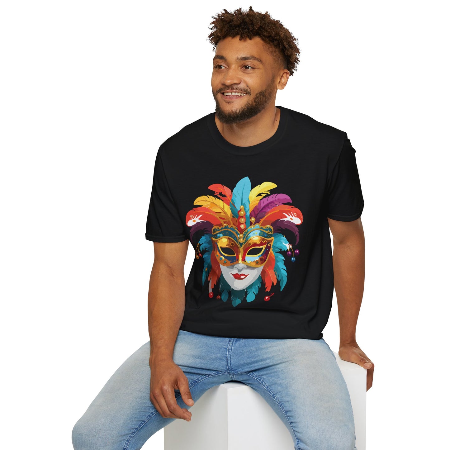 Mask Tee Shirt, Mask Shirt, Shirt with Mask, Masquerade Tees
