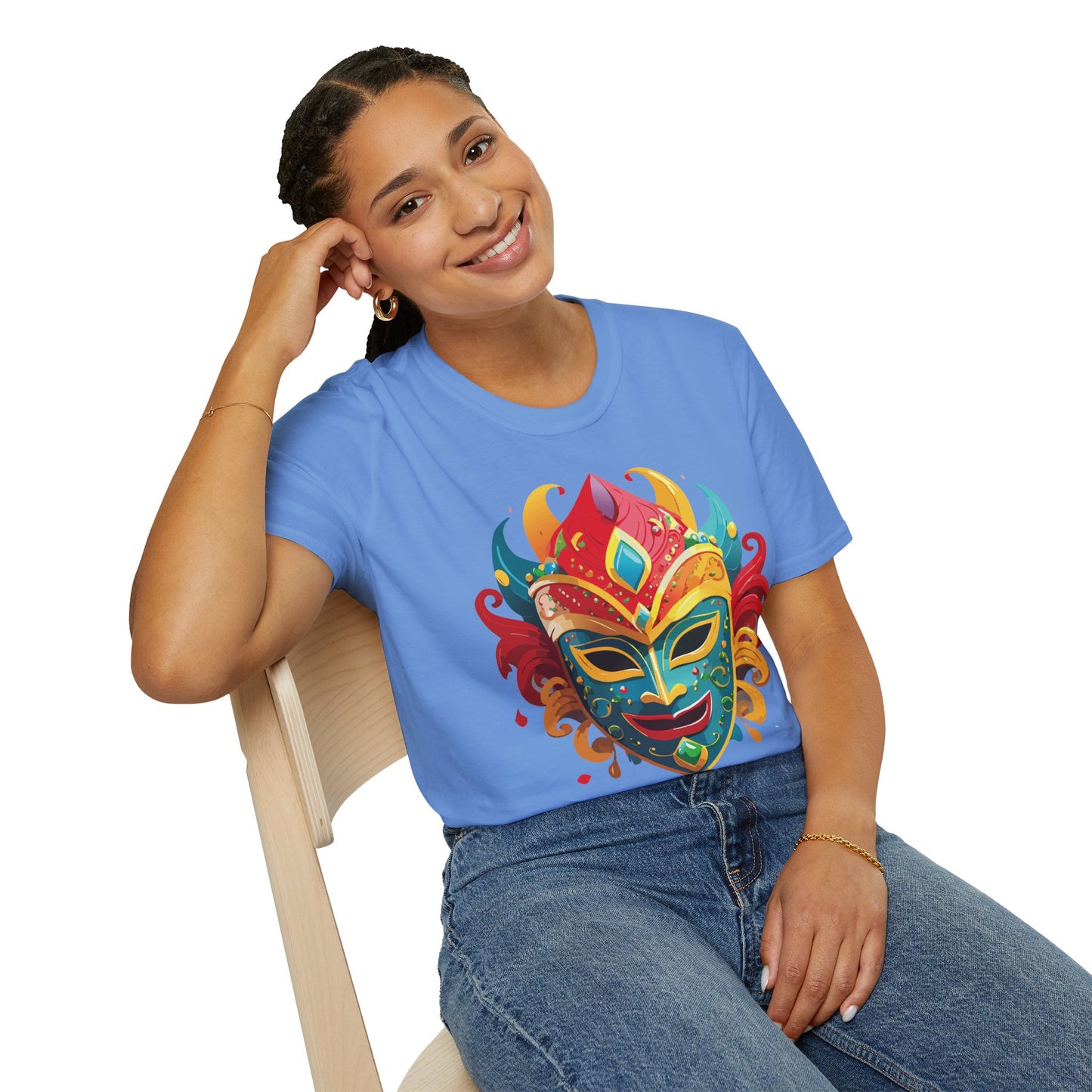 Mask Tee Shirt, Mask Shirt, Shirt with Mask, Masquerade Tees