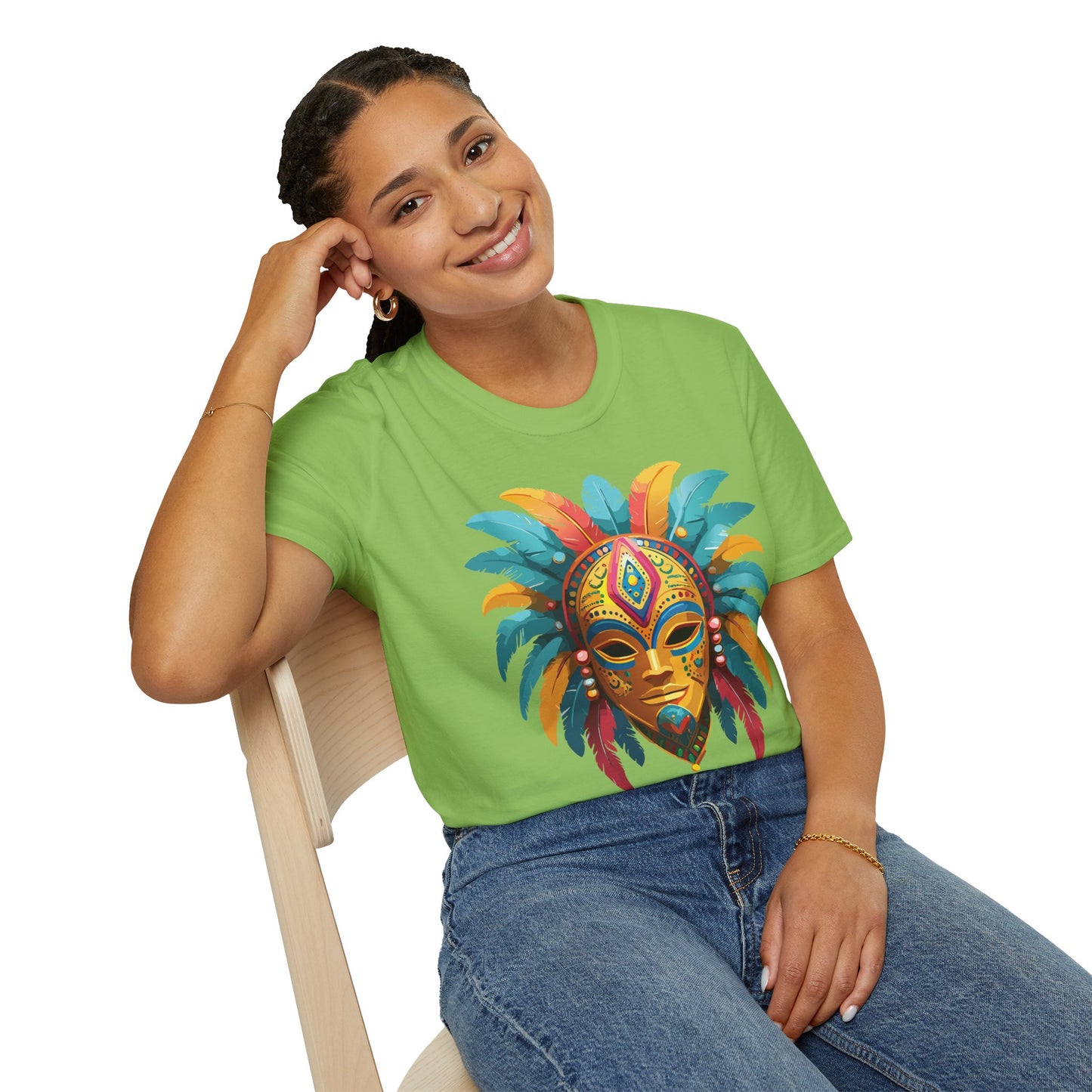 Mask Tee Shirt, Mask Shirt, Shirt with Mask, Masquerade Tees