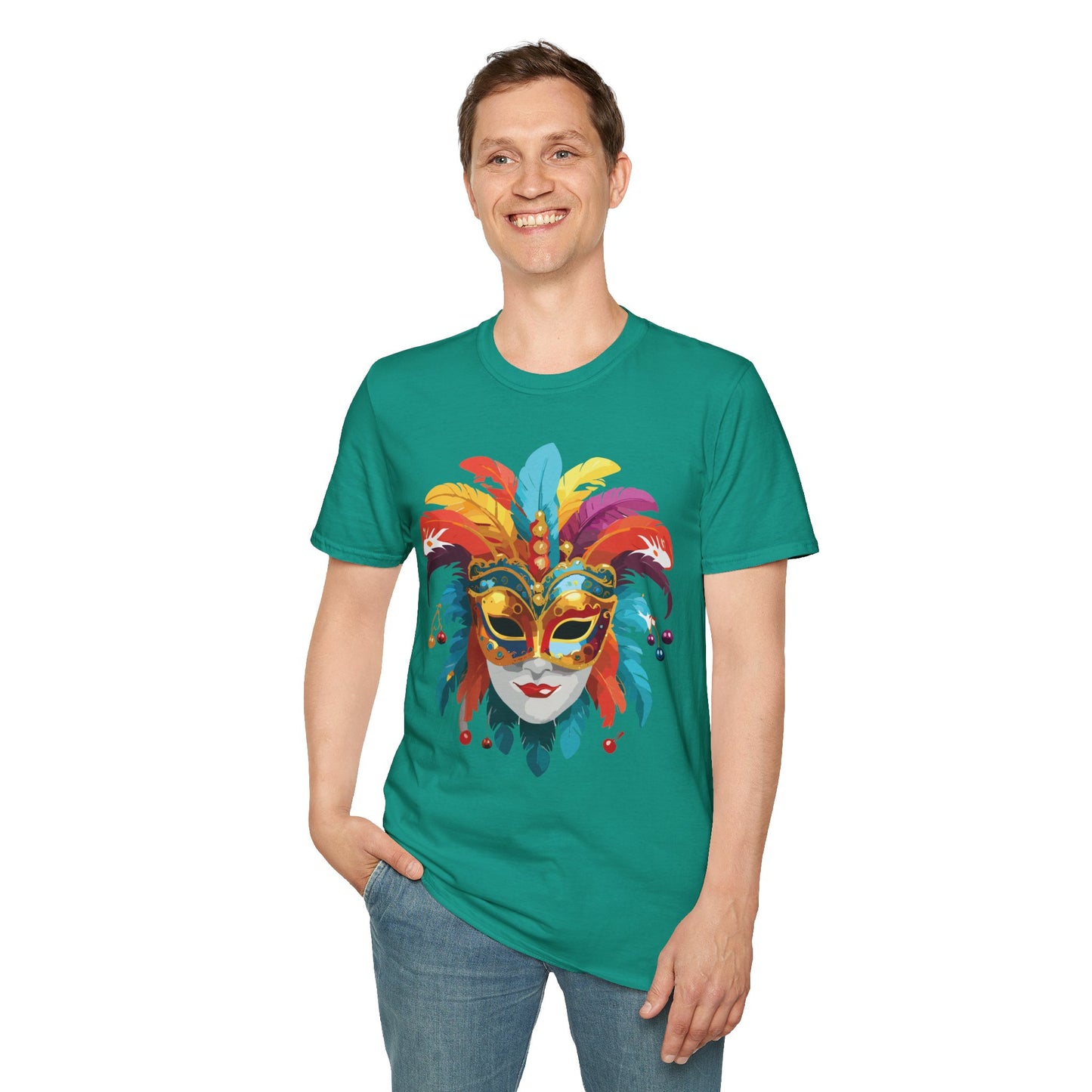 Mask Tee Shirt, Mask Shirt, Shirt with Mask, Masquerade Tees