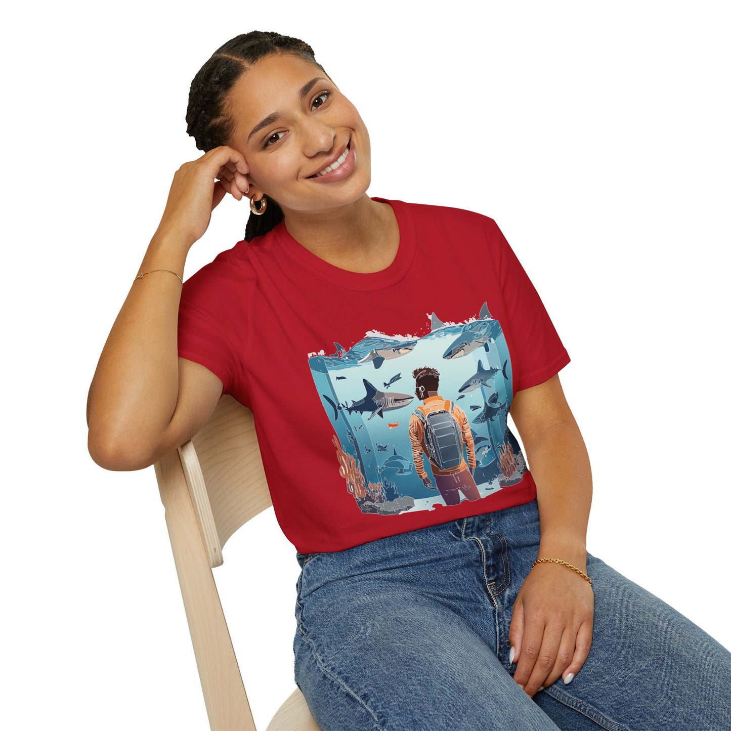 Ocean Tee Shirt, Ocean Shirt, Shirt with Ocean, U boat Tees, Shirt with U-Boat