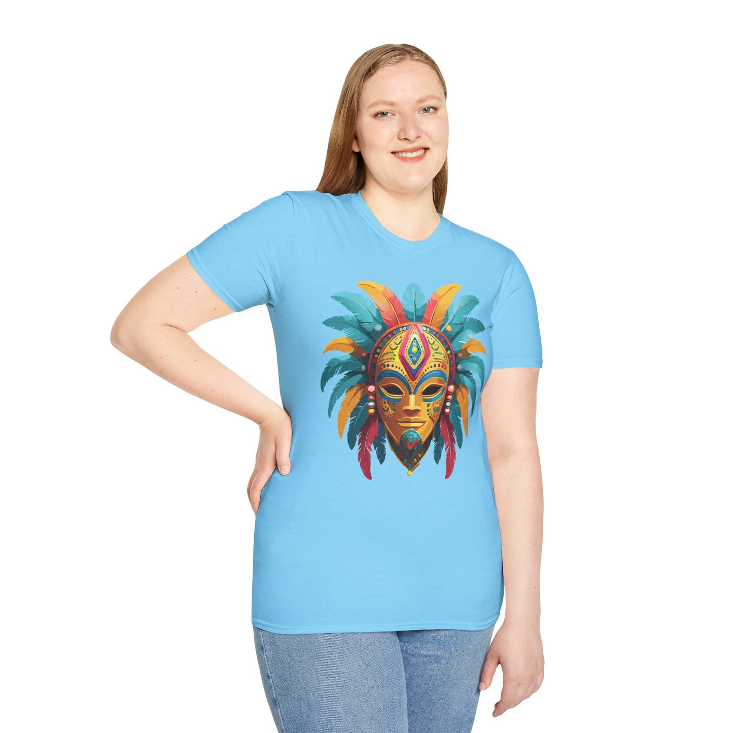 Mask Tee Shirt, Mask Shirt, Shirt with Mask, Masquerade Tees